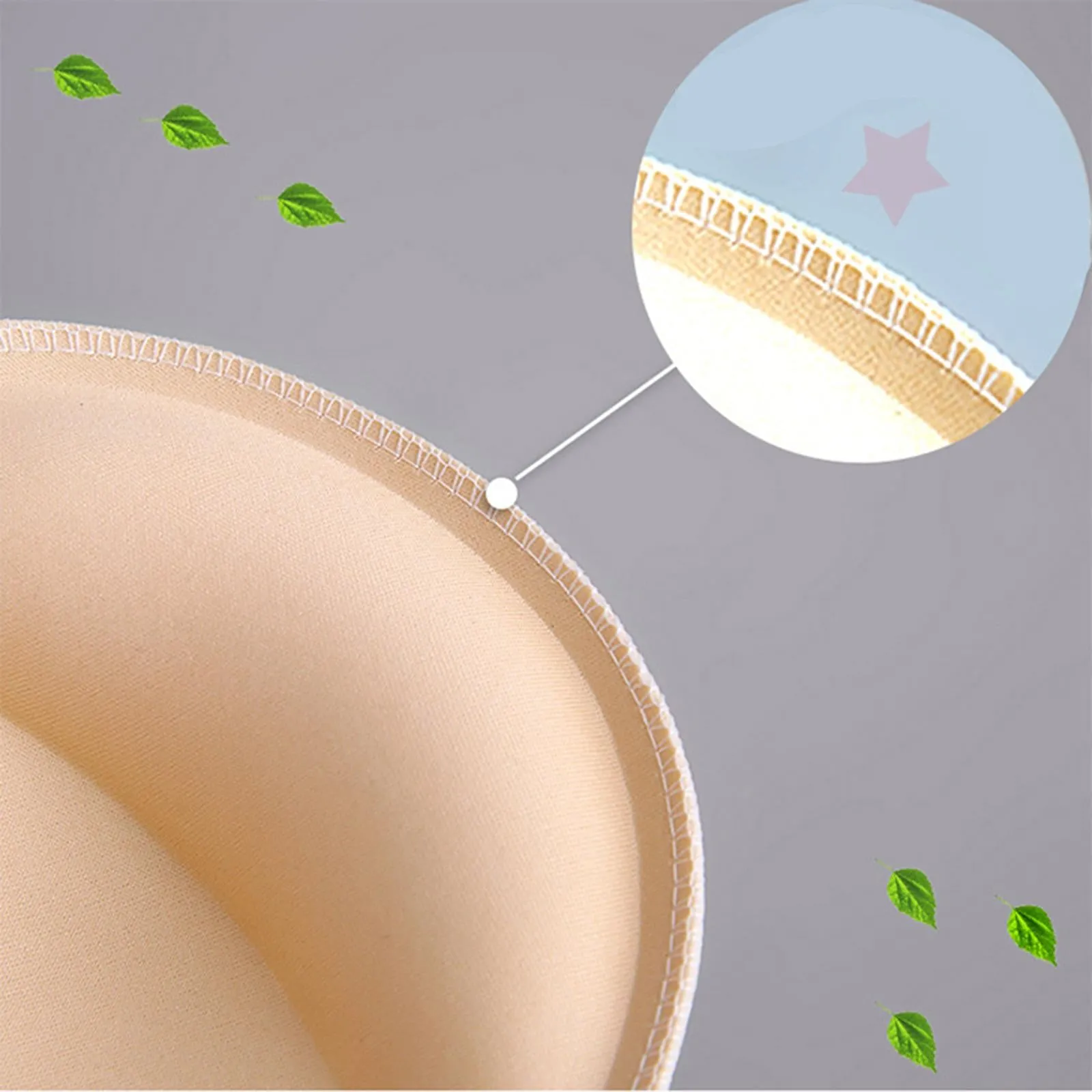 1 Pair Bra Insert Pads Enhancer Removable Breathable Sports Bikini Skin