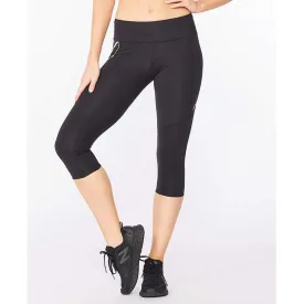 2XU Aero Vent Mid-Rise Compression 3/4 Tights Women's Black Silver Reflect