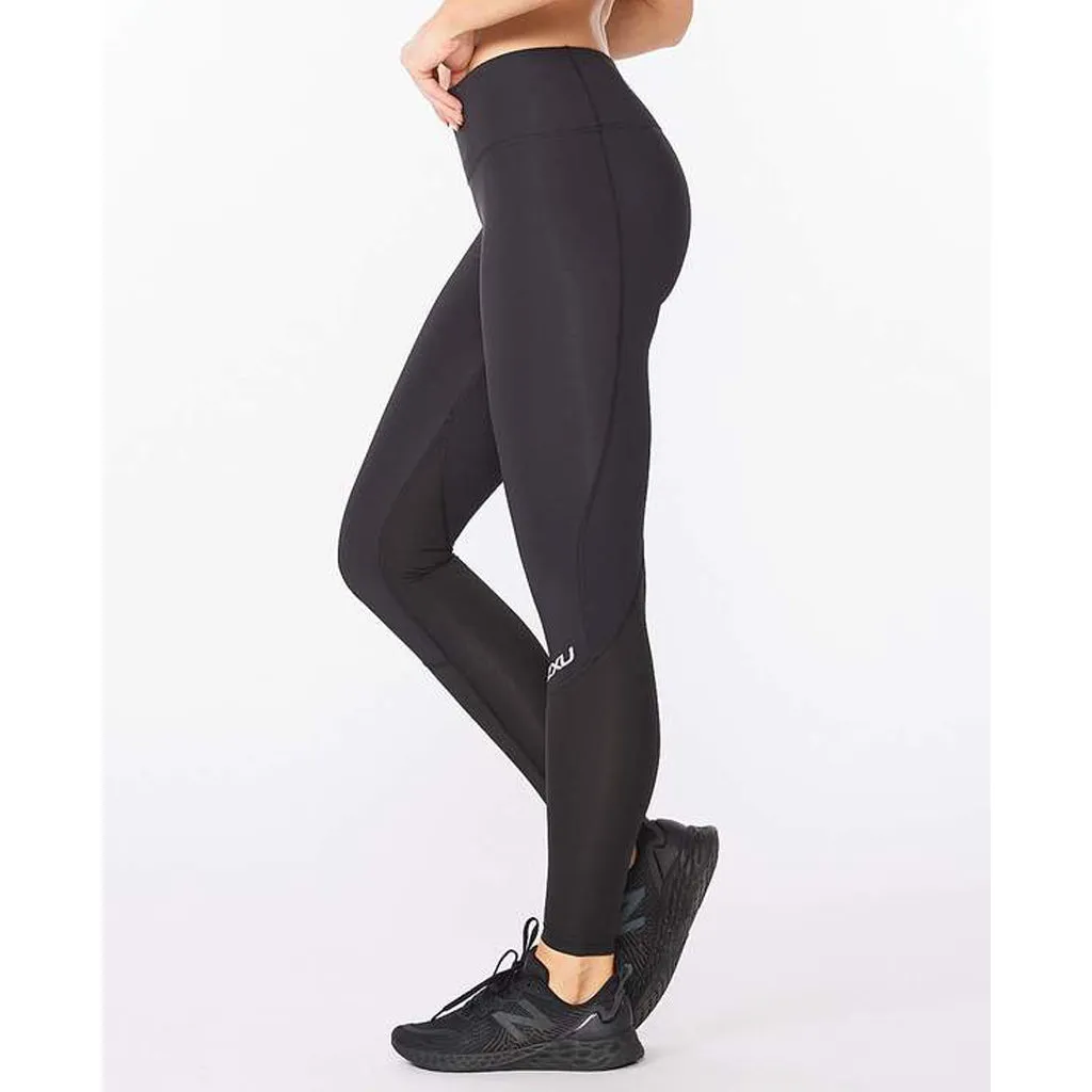 2XU Aero Vent Mid-Rise Compression Tights Women’s Black Silver Reflective