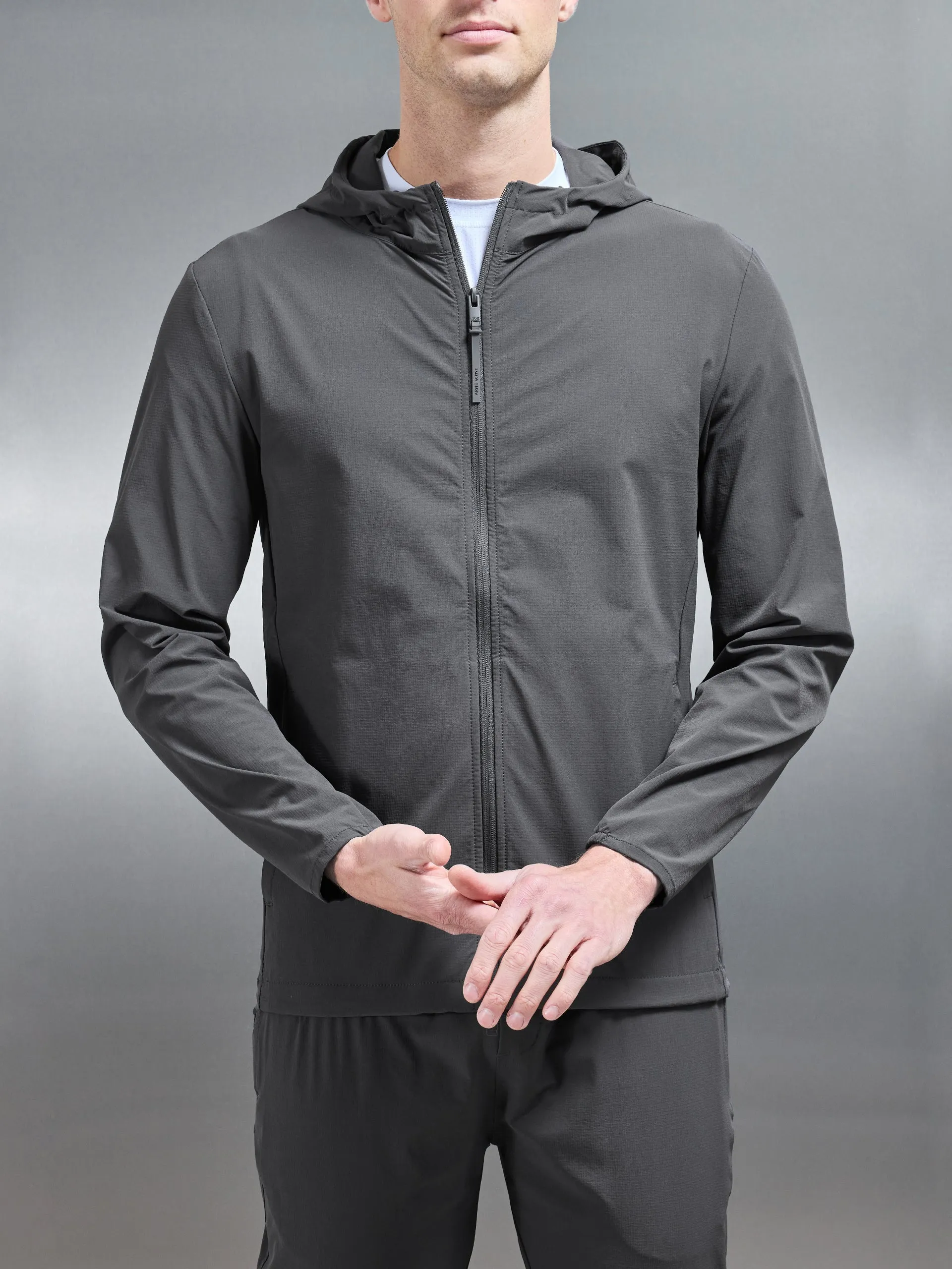 Active Technical Windbreaker in Grey