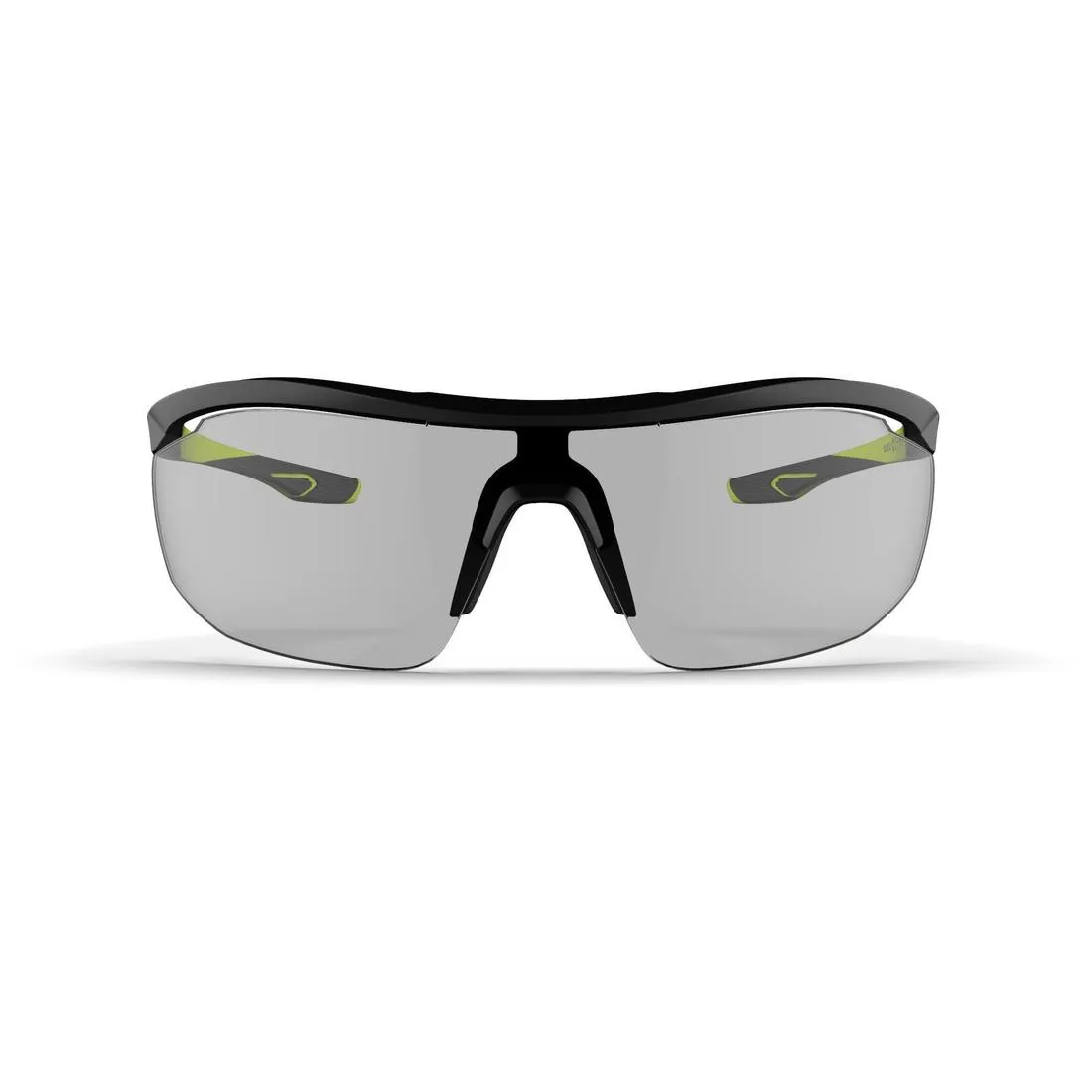 Adult Running Photochromic Glasses Runperf Category 1-3 - black neon yellow