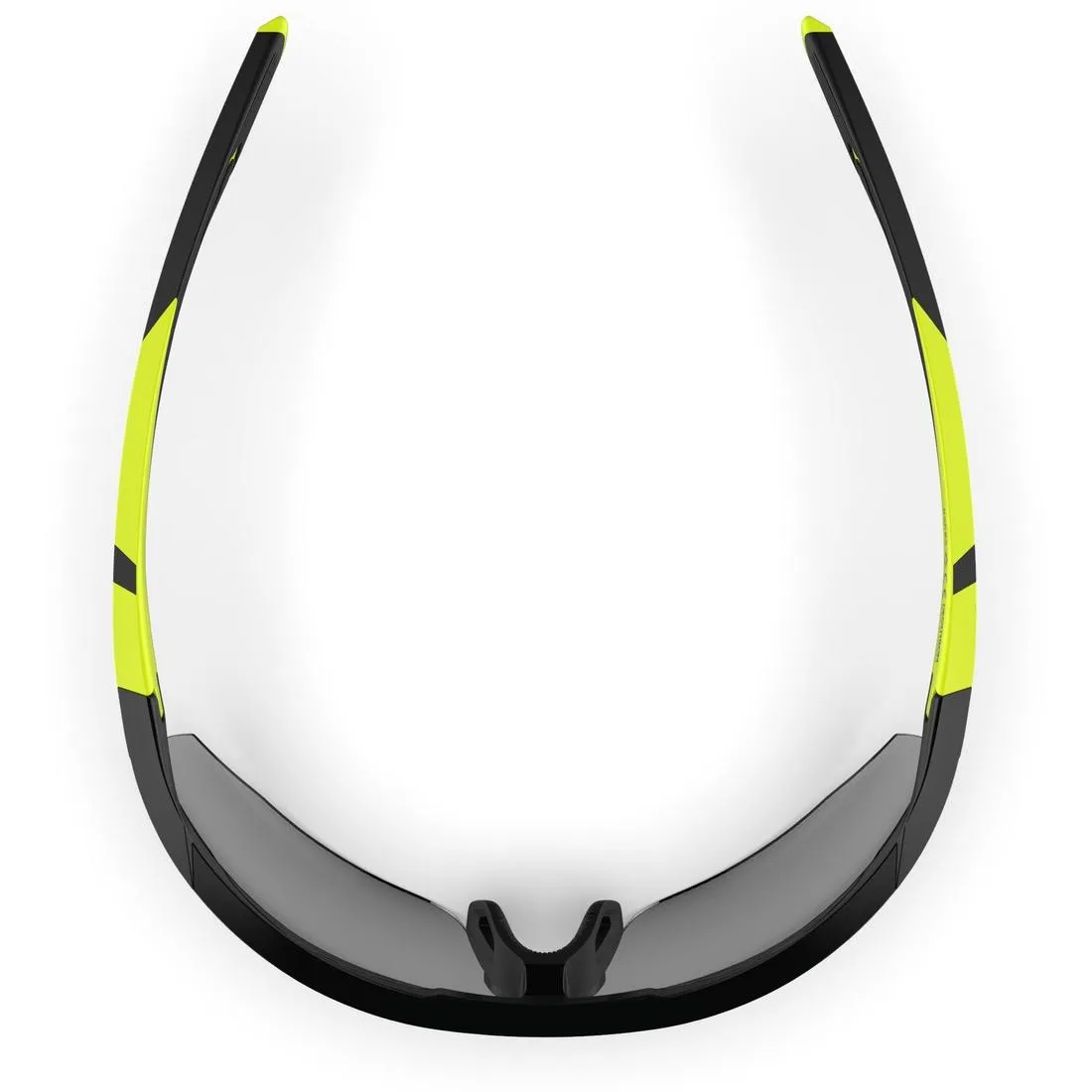 Adult Running Photochromic Glasses Runperf Category 1-3 - black neon yellow