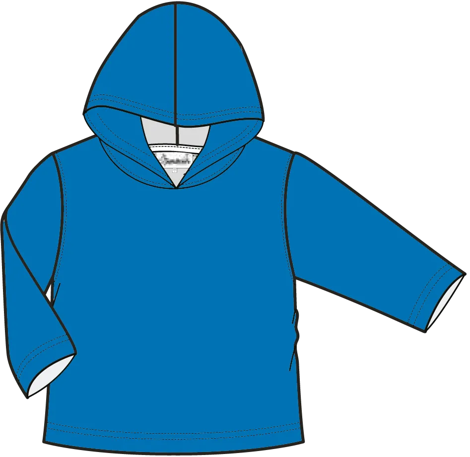 Adult Unisex Organic Bamboo Hoodie in Cobalt Blue