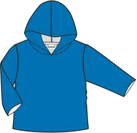Adult Unisex Organic Bamboo Hoodie in Cobalt Blue