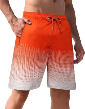 APTRO Men's Swim Trunks 9 inch Bathing Suit Swim Board Shorts Quick Drying Beach Shorts with Zipper Pockets