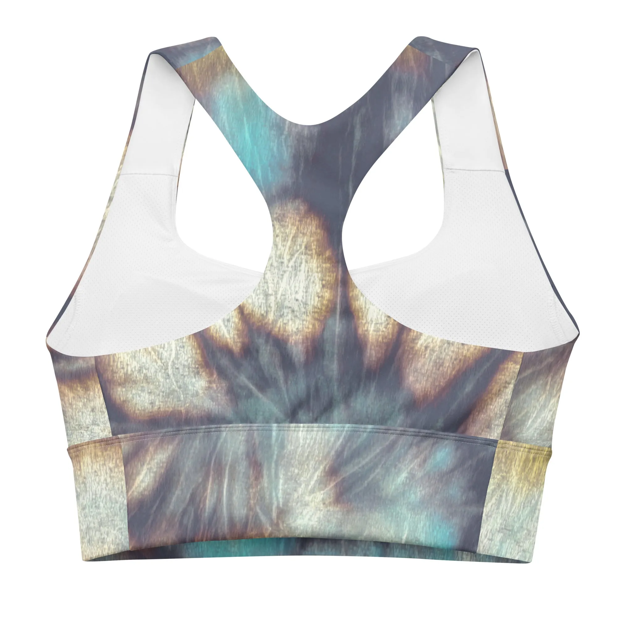 Bandhani Longline Sports Bra, lioness-love