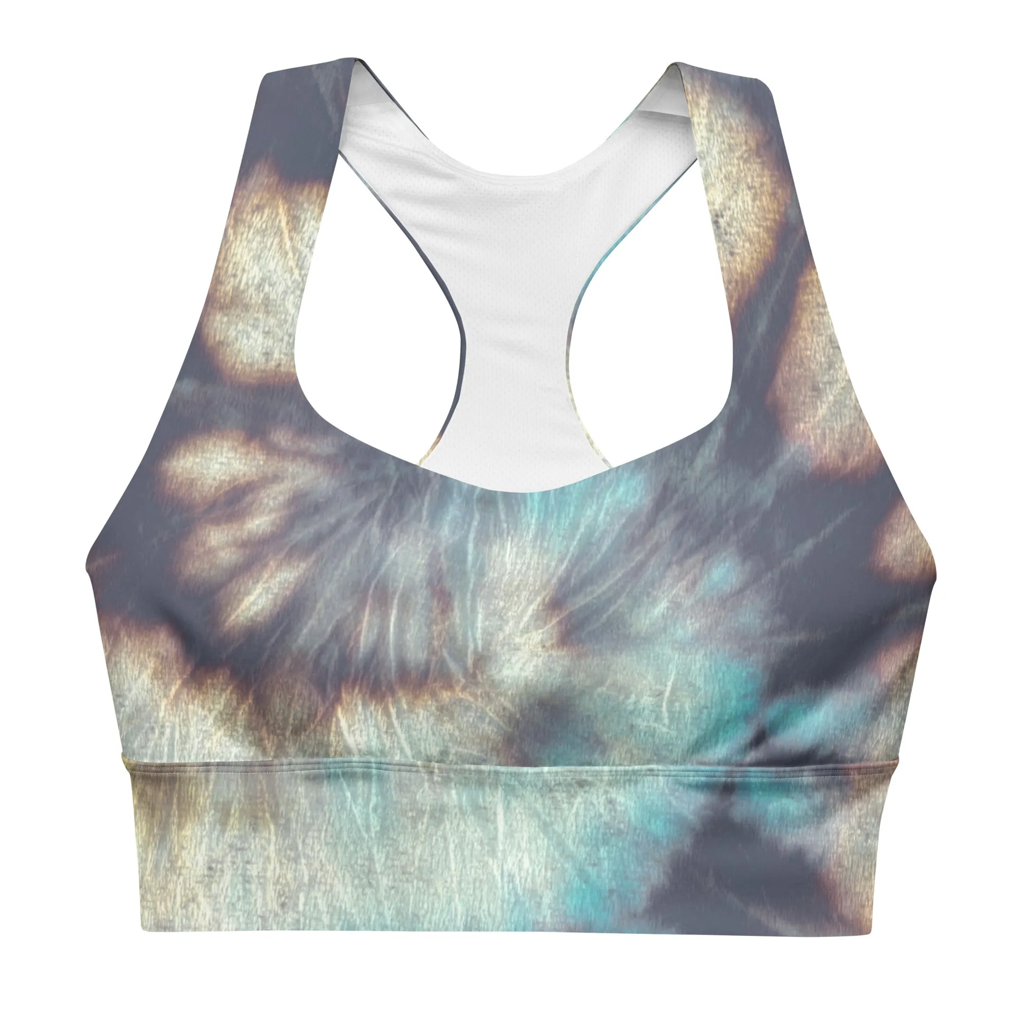 Bandhani Longline Sports Bra, lioness-love