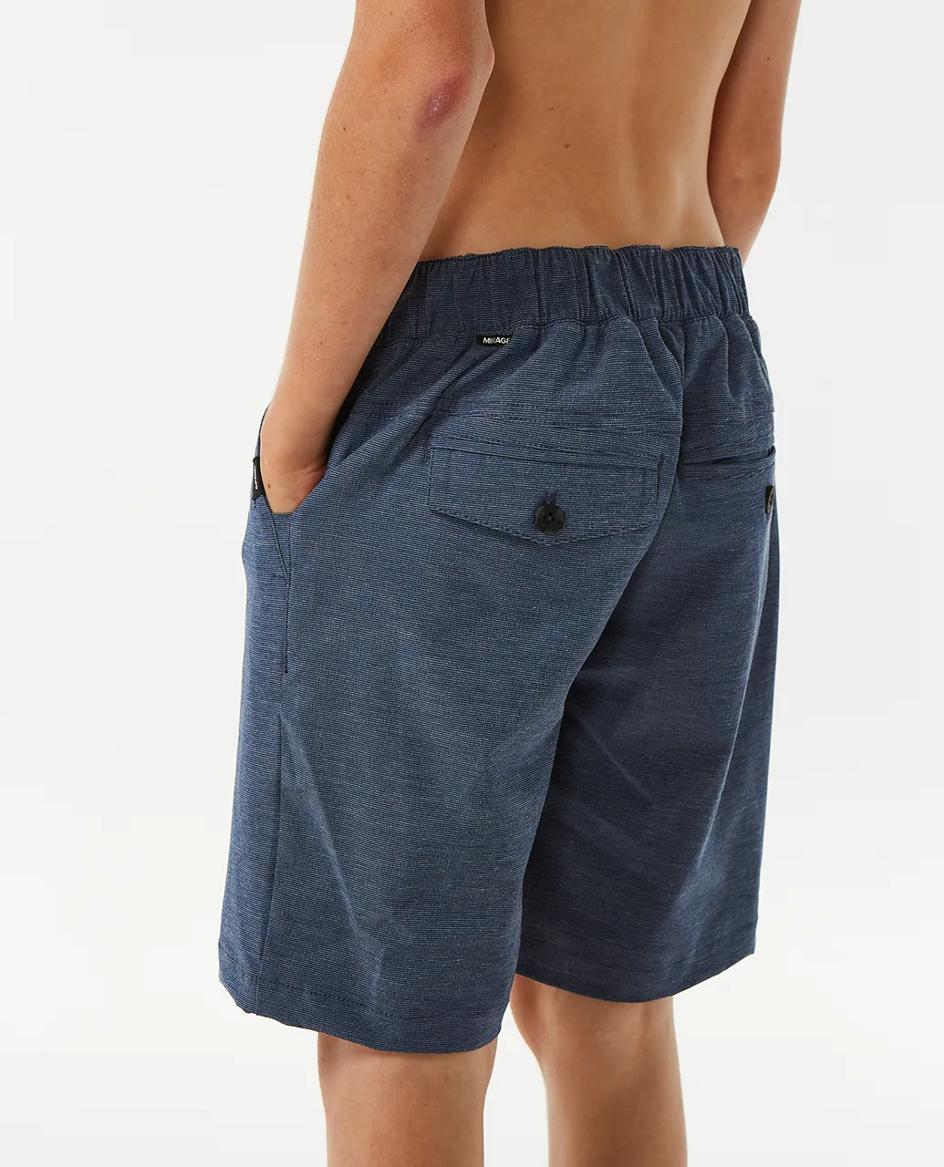 Boys Phase Walkshorts in Washed Navy