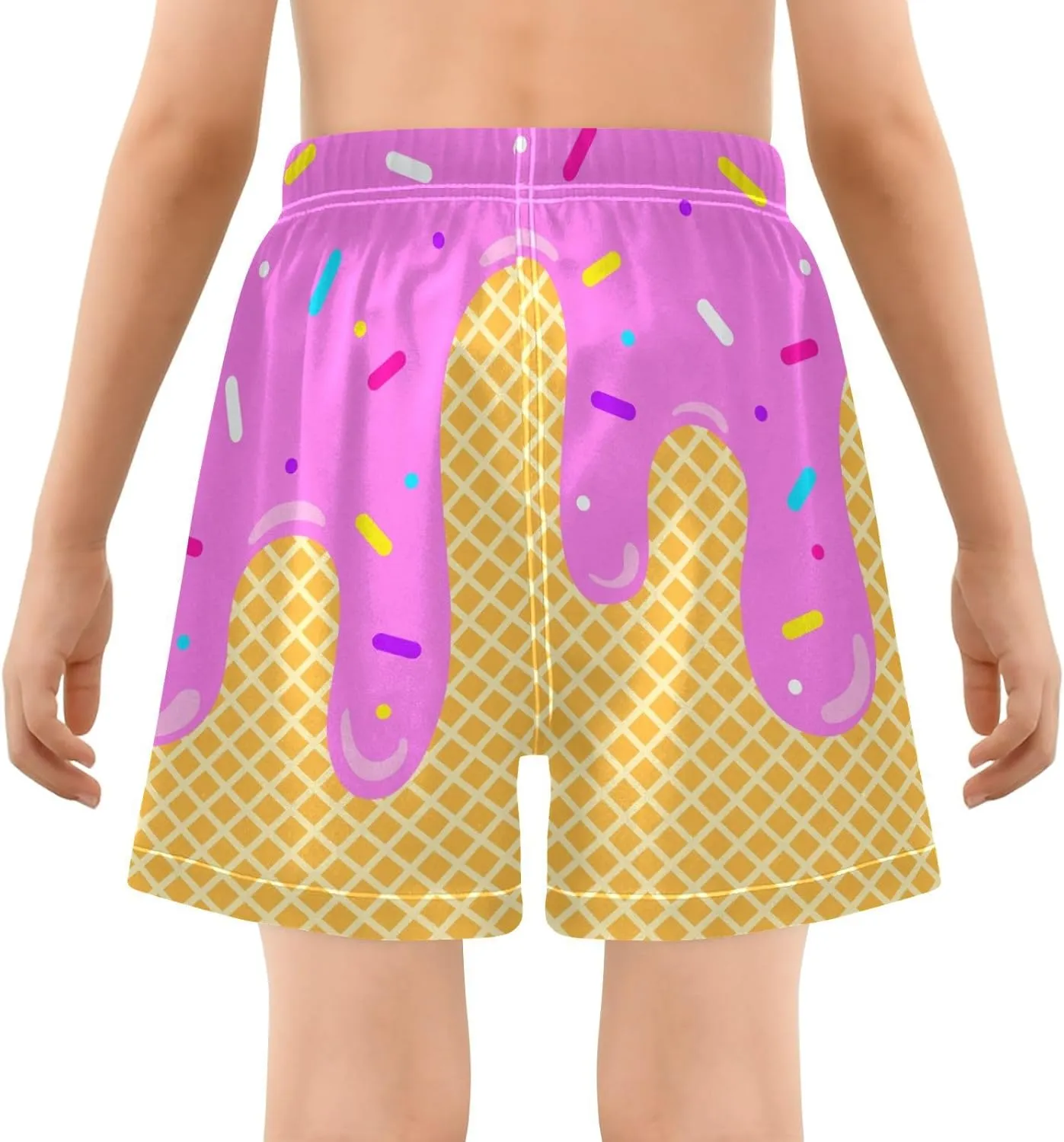 Boys Swim Trunks with Compression Liner Quick Dry Board Shorts with Boxer Brief Bathing Suit 4-14 Years
