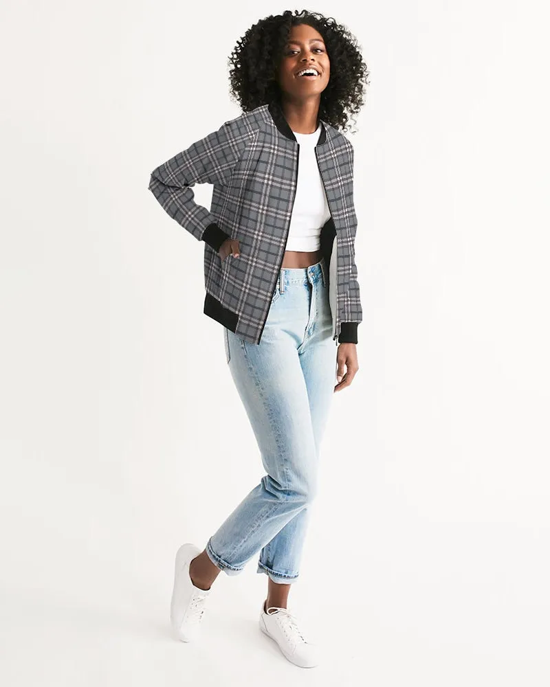Classical Plaid Women's Bomber Jacket