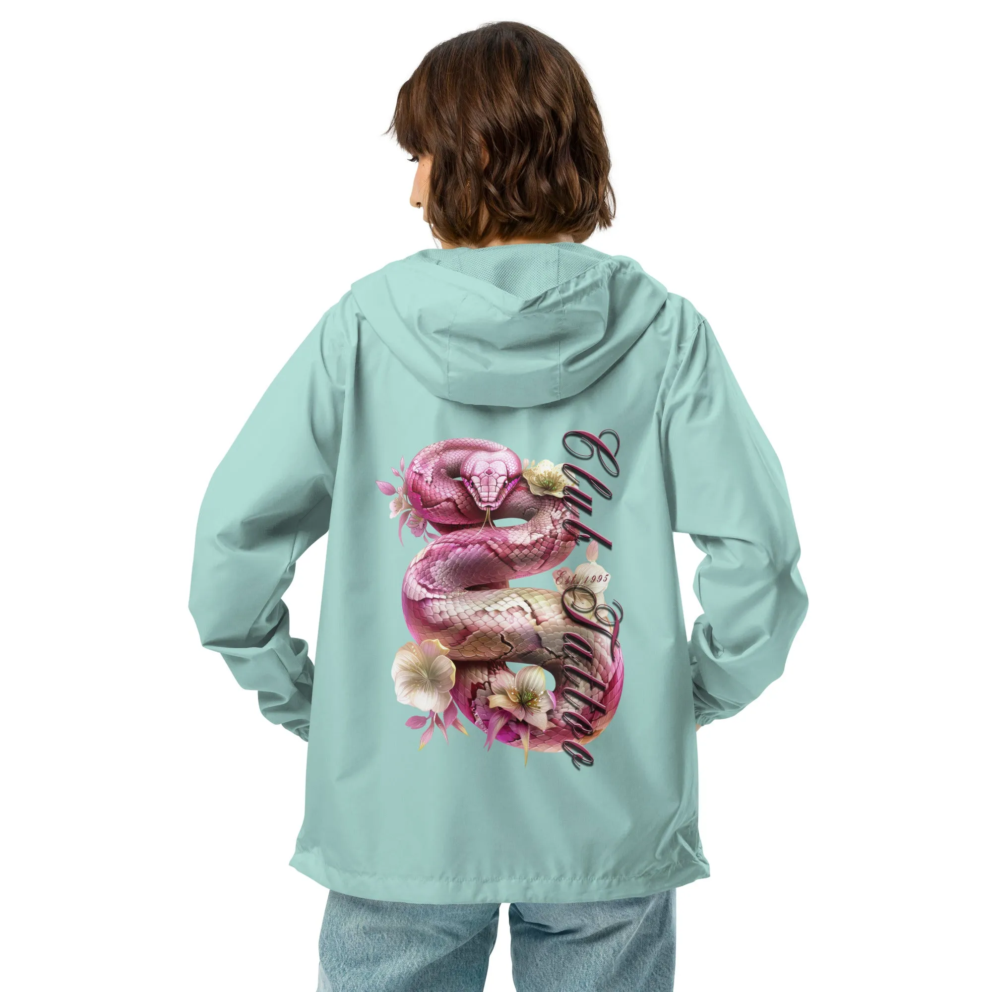 Don't bite the Hand that Feeds Women's lightweight zip up windbreaker