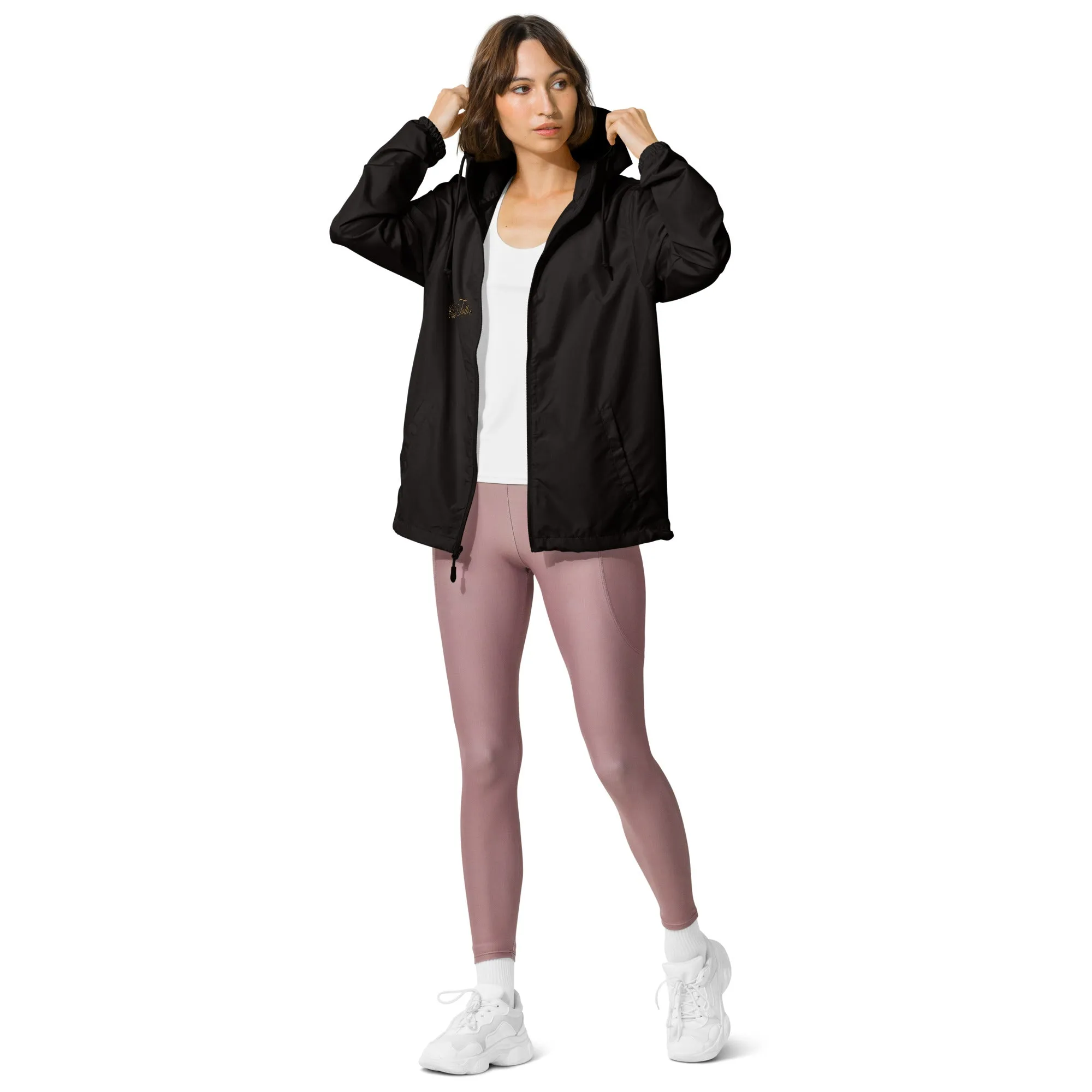Don't bite the Hand that Feeds Women's lightweight zip up windbreaker