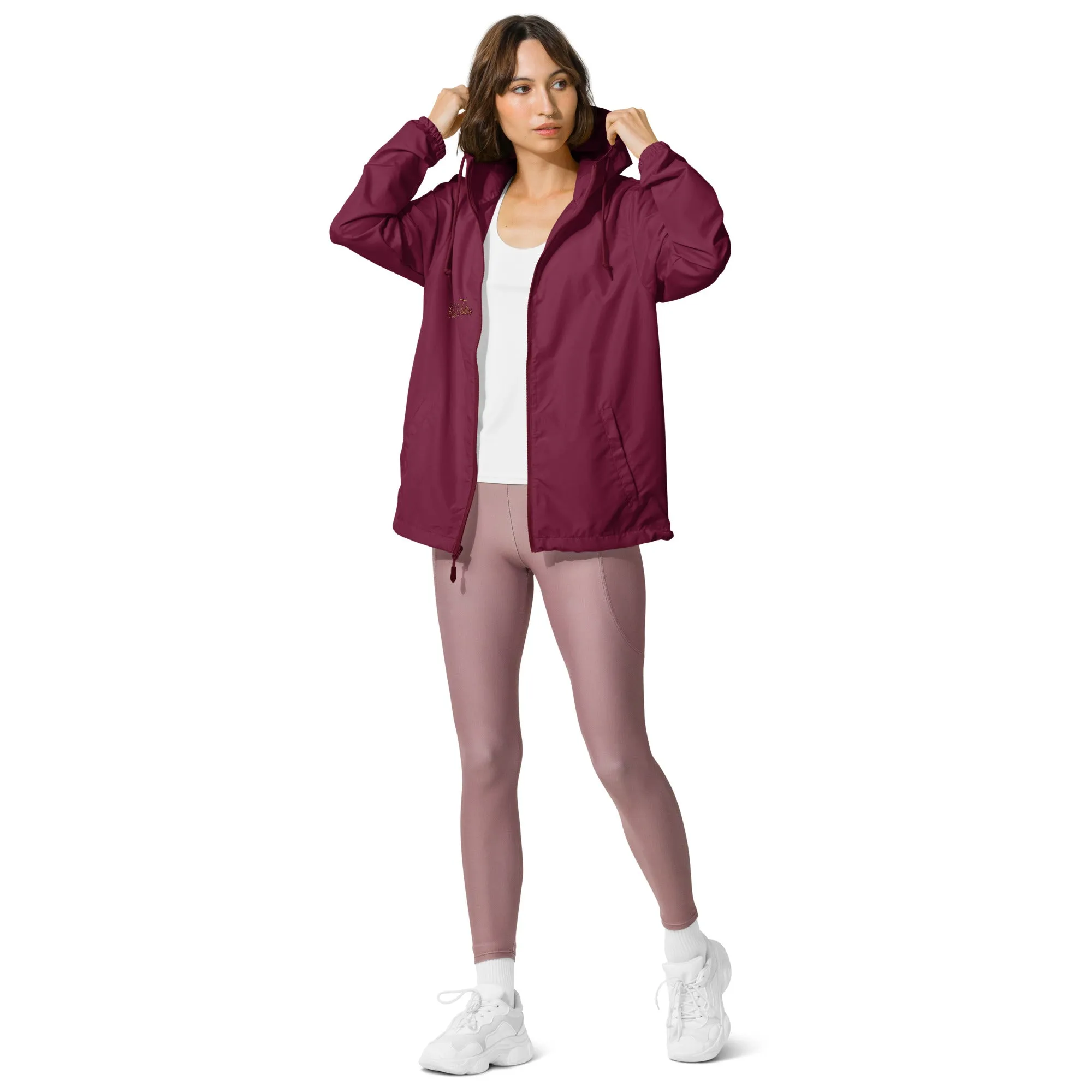 Don't bite the Hand that Feeds Women's lightweight zip up windbreaker