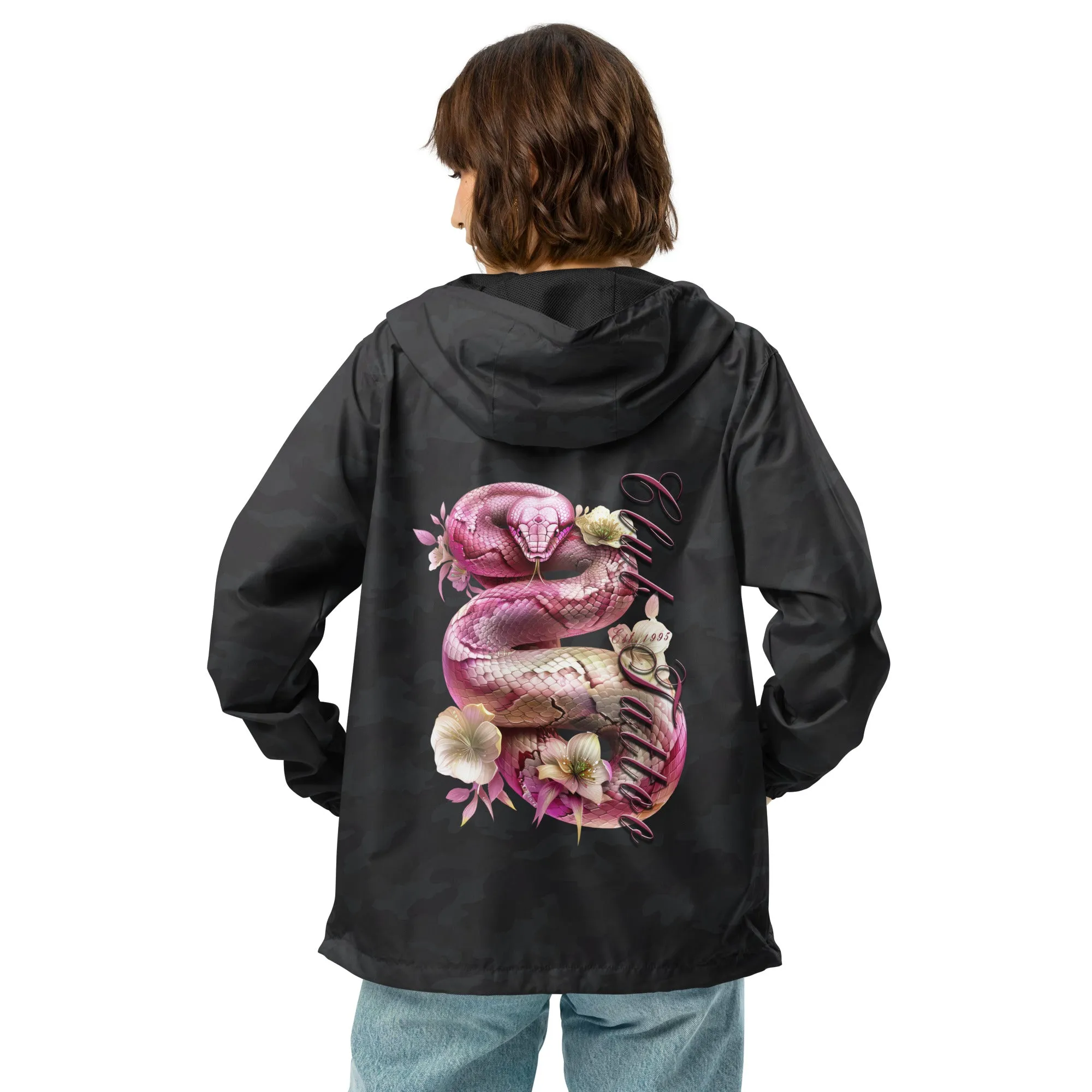 Don't bite the Hand that Feeds Women's lightweight zip up windbreaker