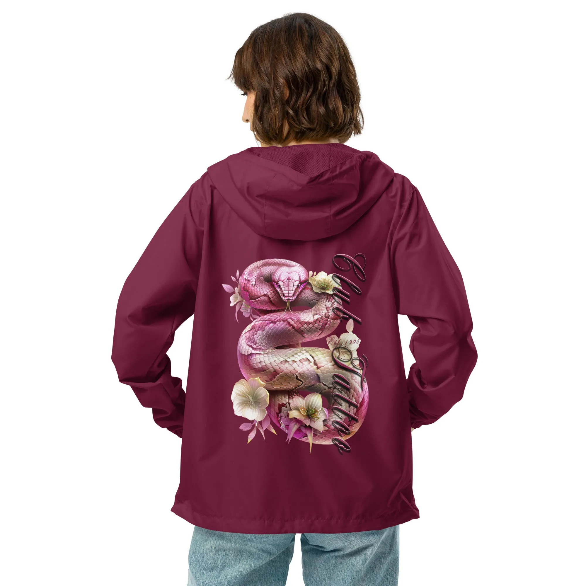 Don't bite the Hand that Feeds Women's lightweight zip up windbreaker