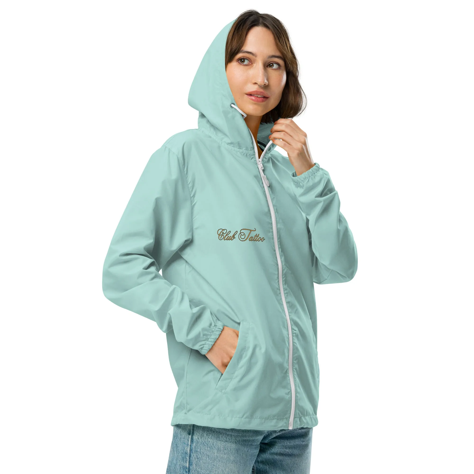 Don't bite the Hand that Feeds Women's lightweight zip up windbreaker