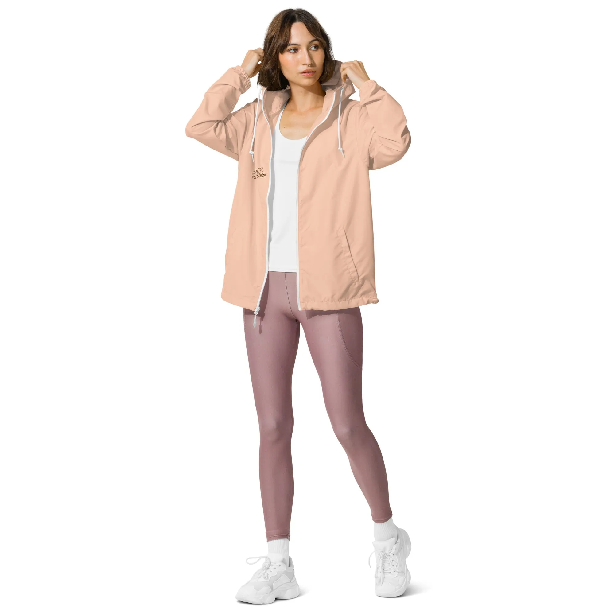 Don't bite the Hand that Feeds Women's lightweight zip up windbreaker