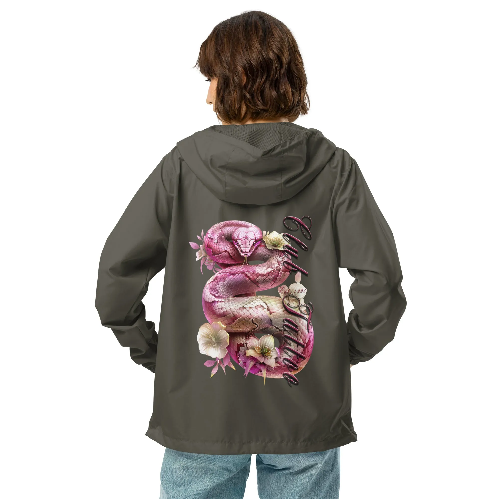 Don't bite the Hand that Feeds Women's lightweight zip up windbreaker