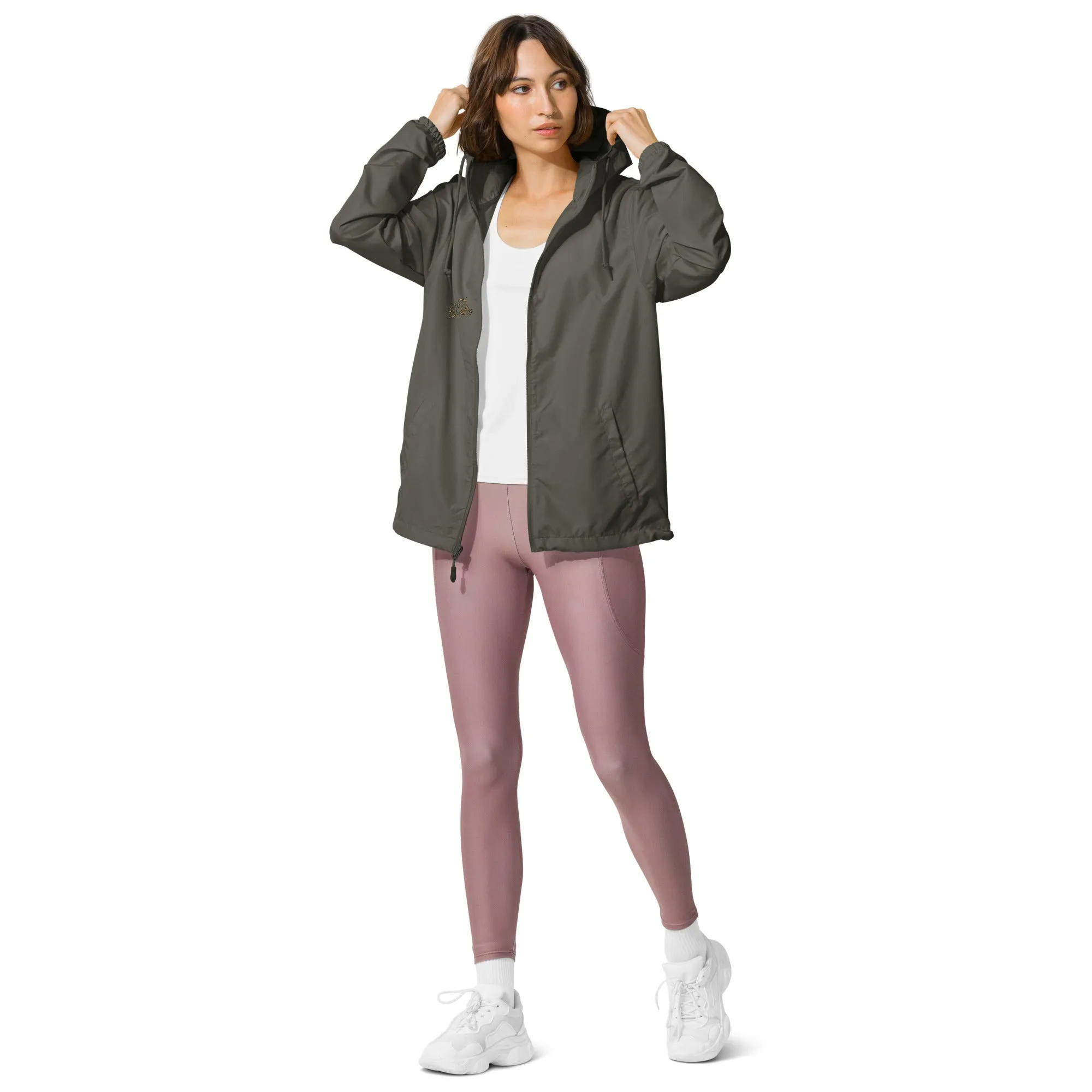 Don't bite the Hand that Feeds Women's lightweight zip up windbreaker