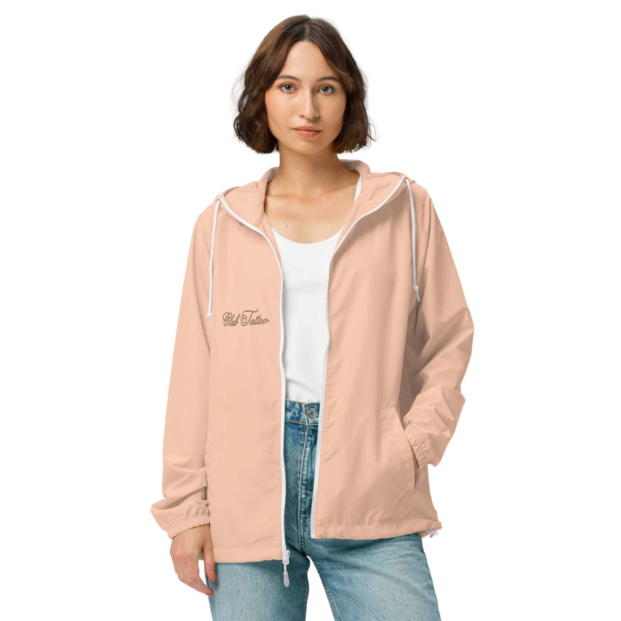 Don't bite the Hand that Feeds Women's lightweight zip up windbreaker