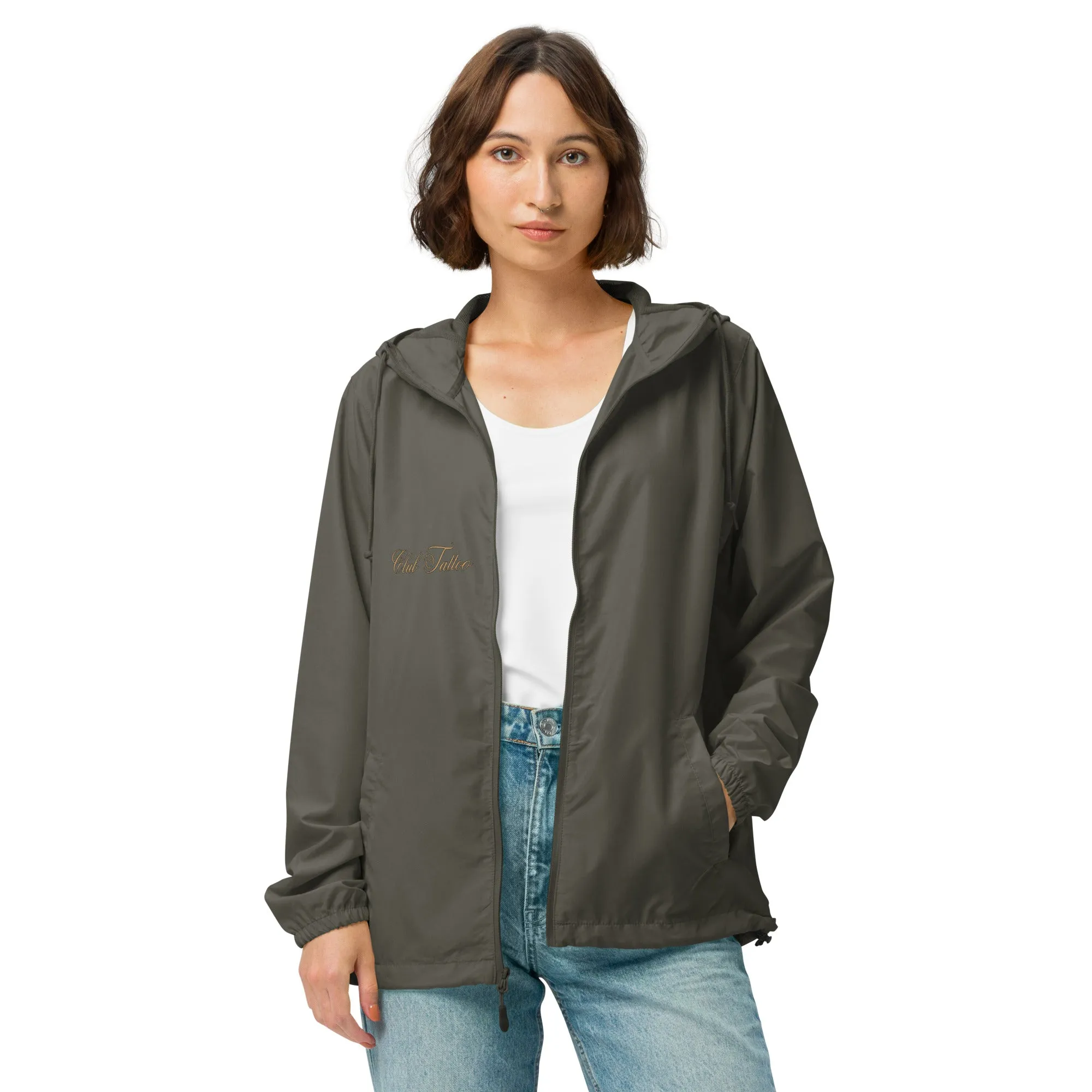 Don't bite the Hand that Feeds Women's lightweight zip up windbreaker