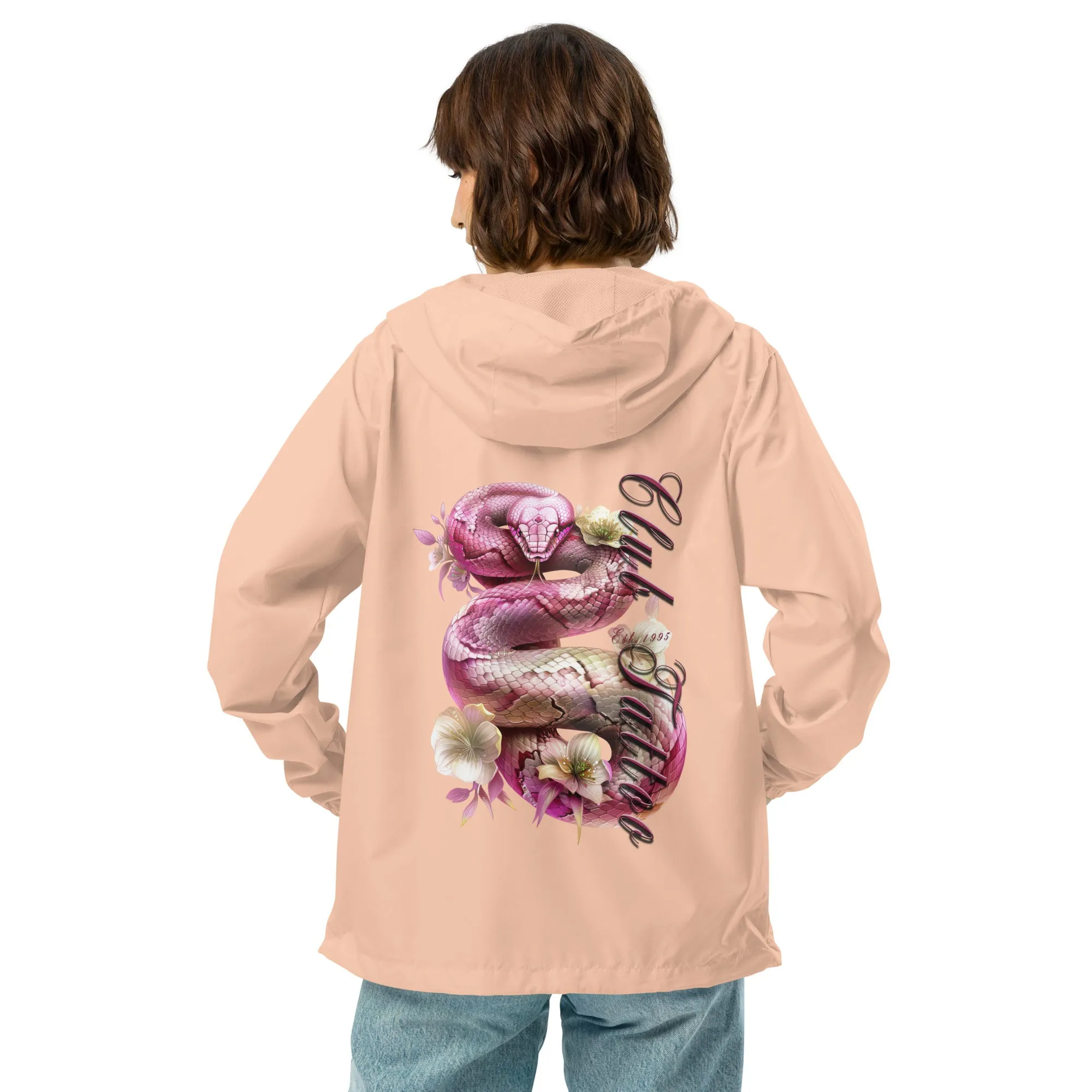 Don't bite the Hand that Feeds Women's lightweight zip up windbreaker
