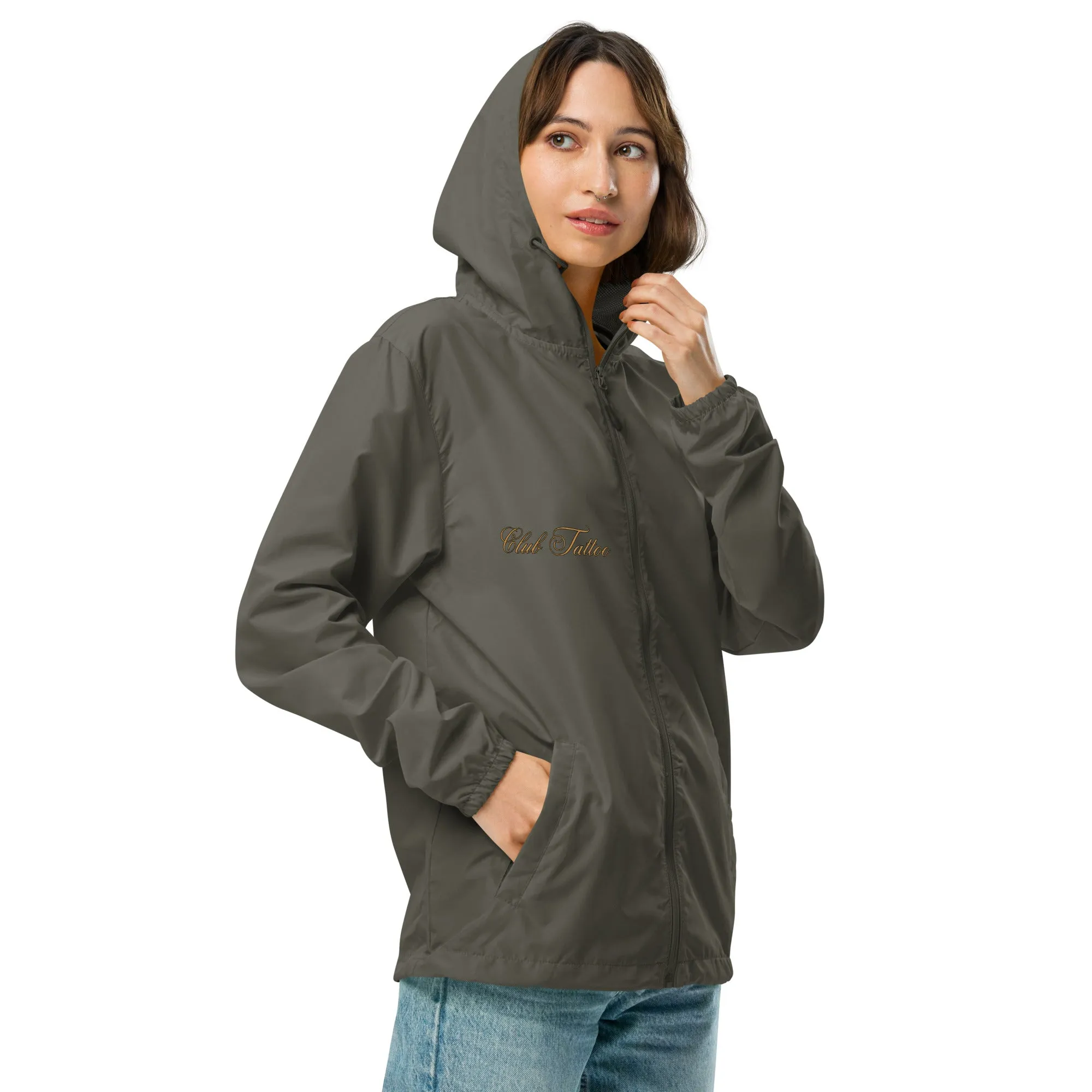 Don't bite the Hand that Feeds Women's lightweight zip up windbreaker
