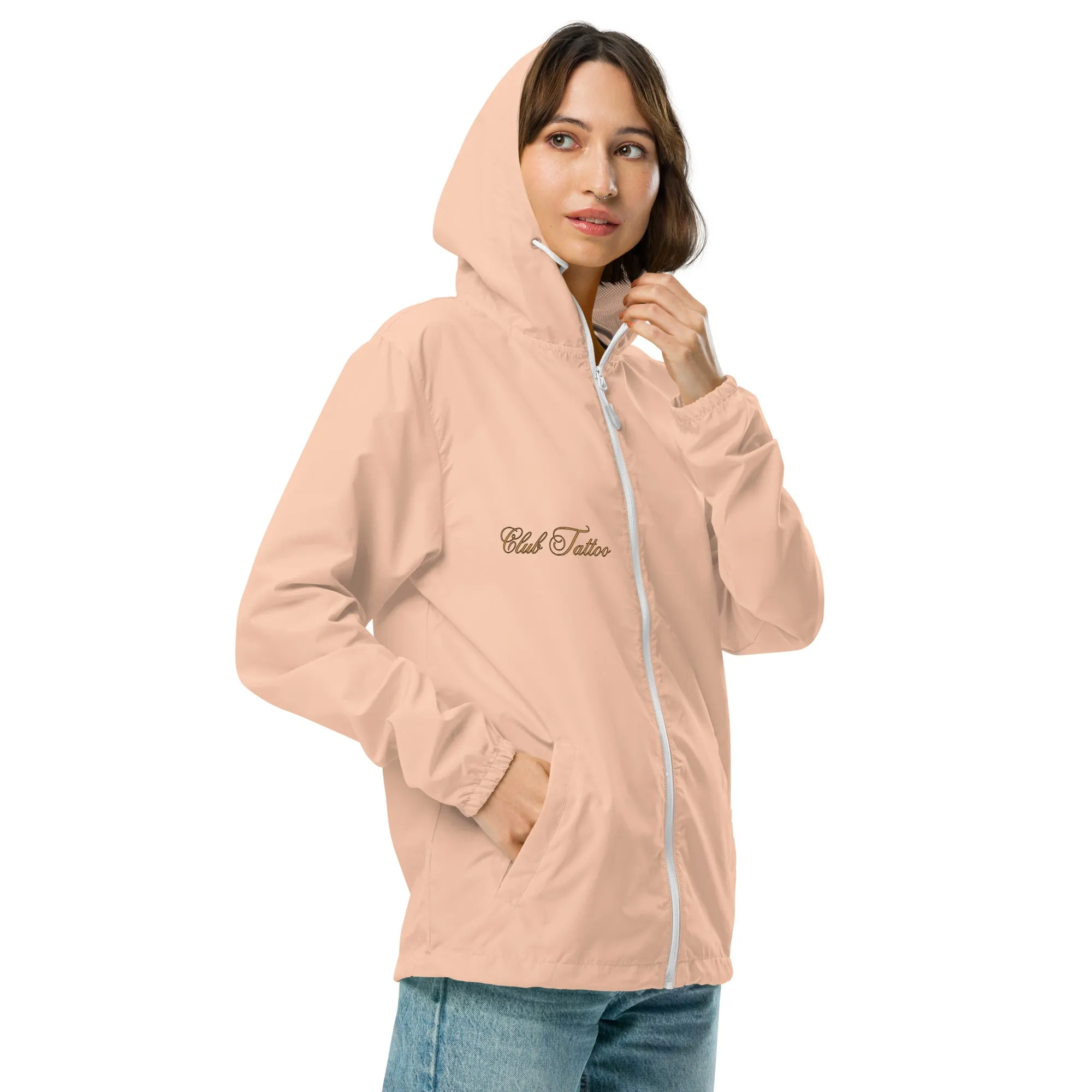 Don't bite the Hand that Feeds Women's lightweight zip up windbreaker