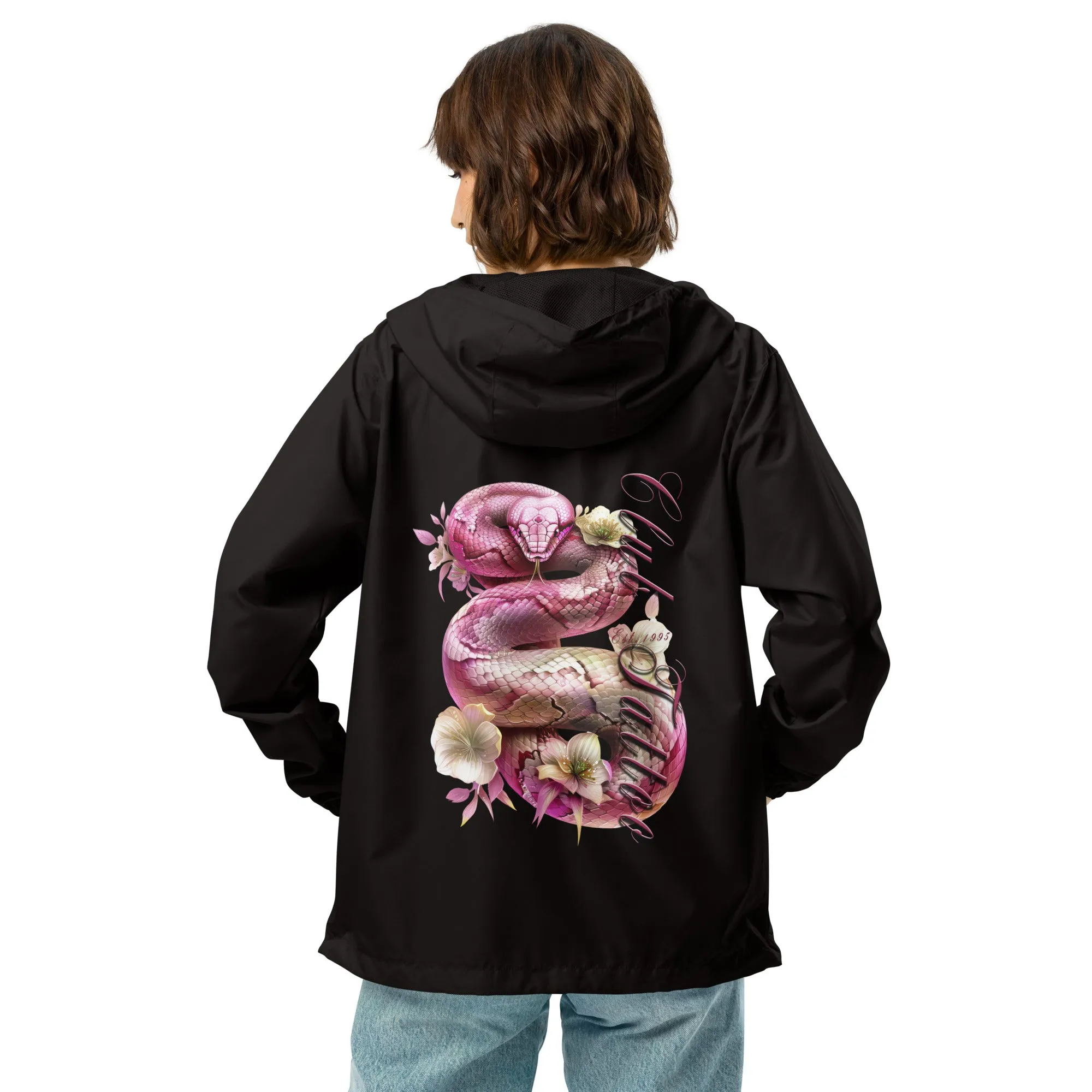 Don't bite the Hand that Feeds Women's lightweight zip up windbreaker