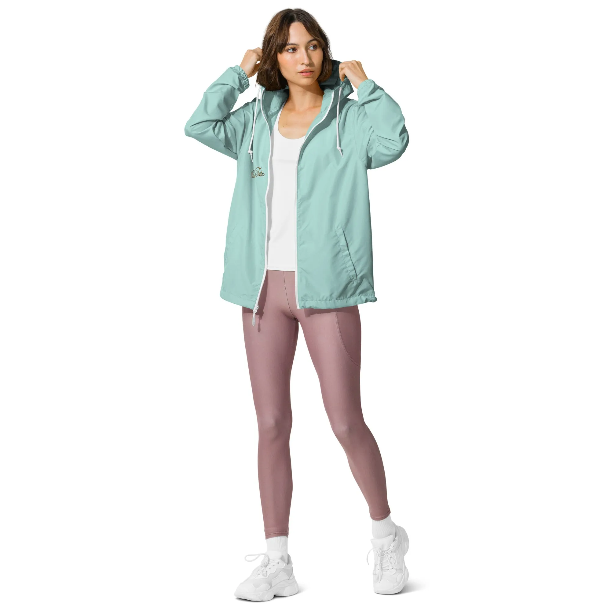 Don't bite the Hand that Feeds Women's lightweight zip up windbreaker