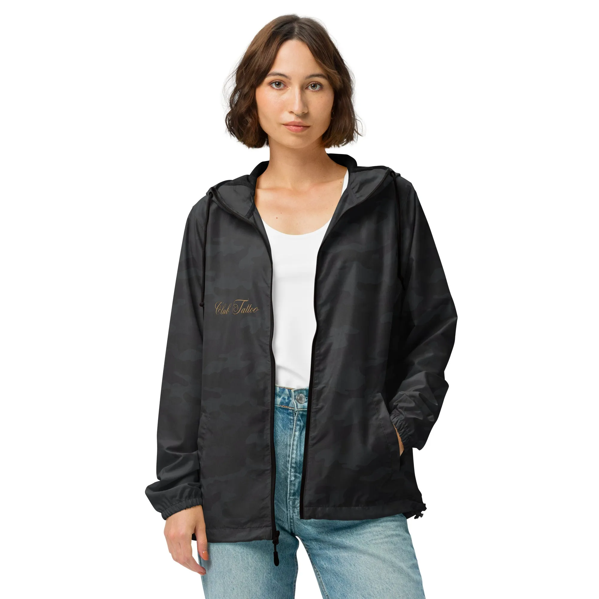 Don't bite the Hand that Feeds Women's lightweight zip up windbreaker
