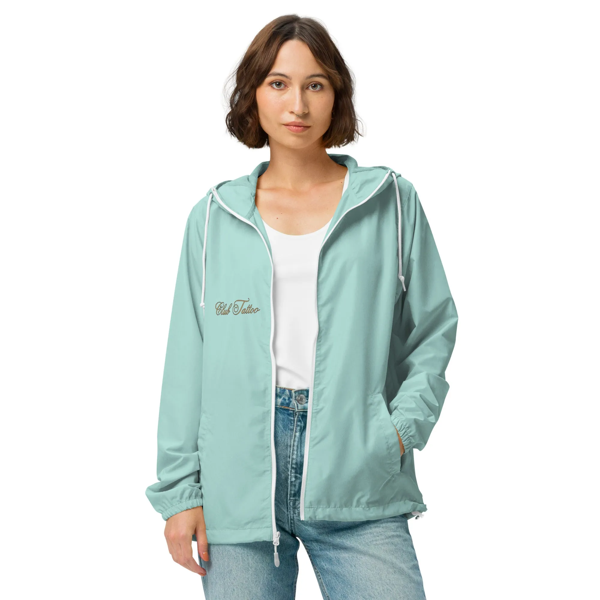 Don't bite the Hand that Feeds Women's lightweight zip up windbreaker