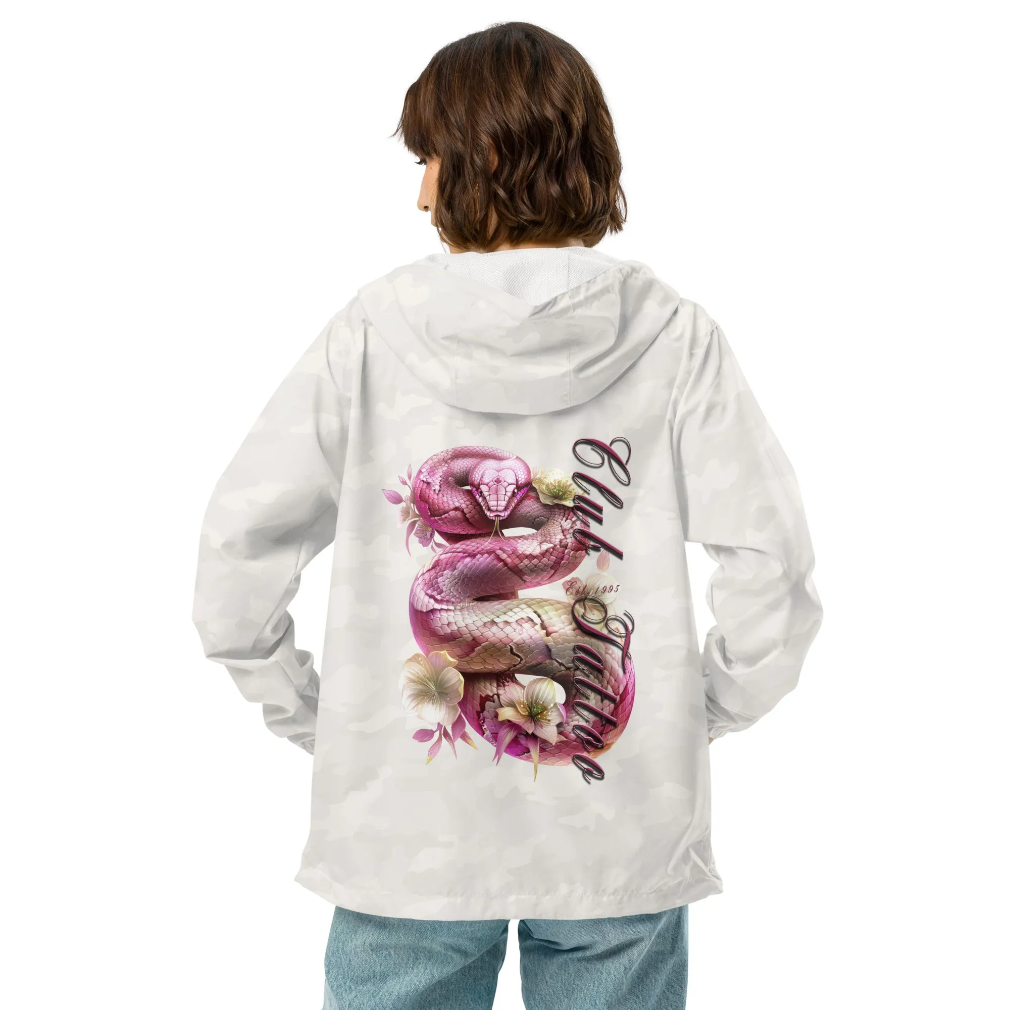 Don't bite the Hand that Feeds Women's lightweight zip up windbreaker