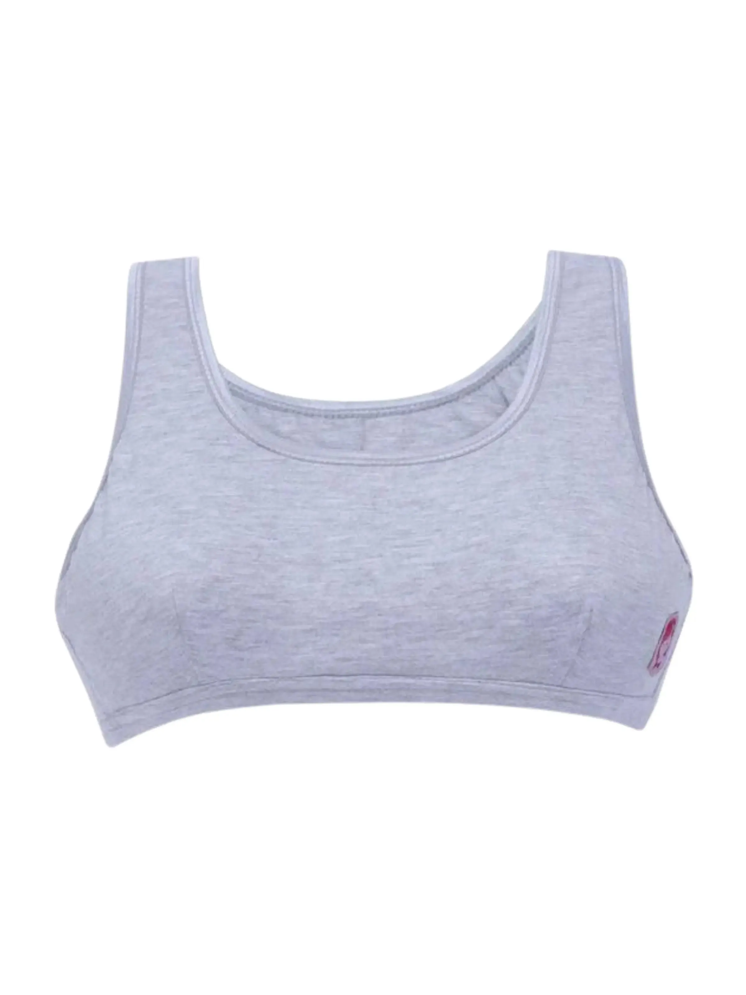 Double-Layer Broad Strap Cotton Sports Bra | Non-Padded Beginner Bra | Printed & Solid Bra