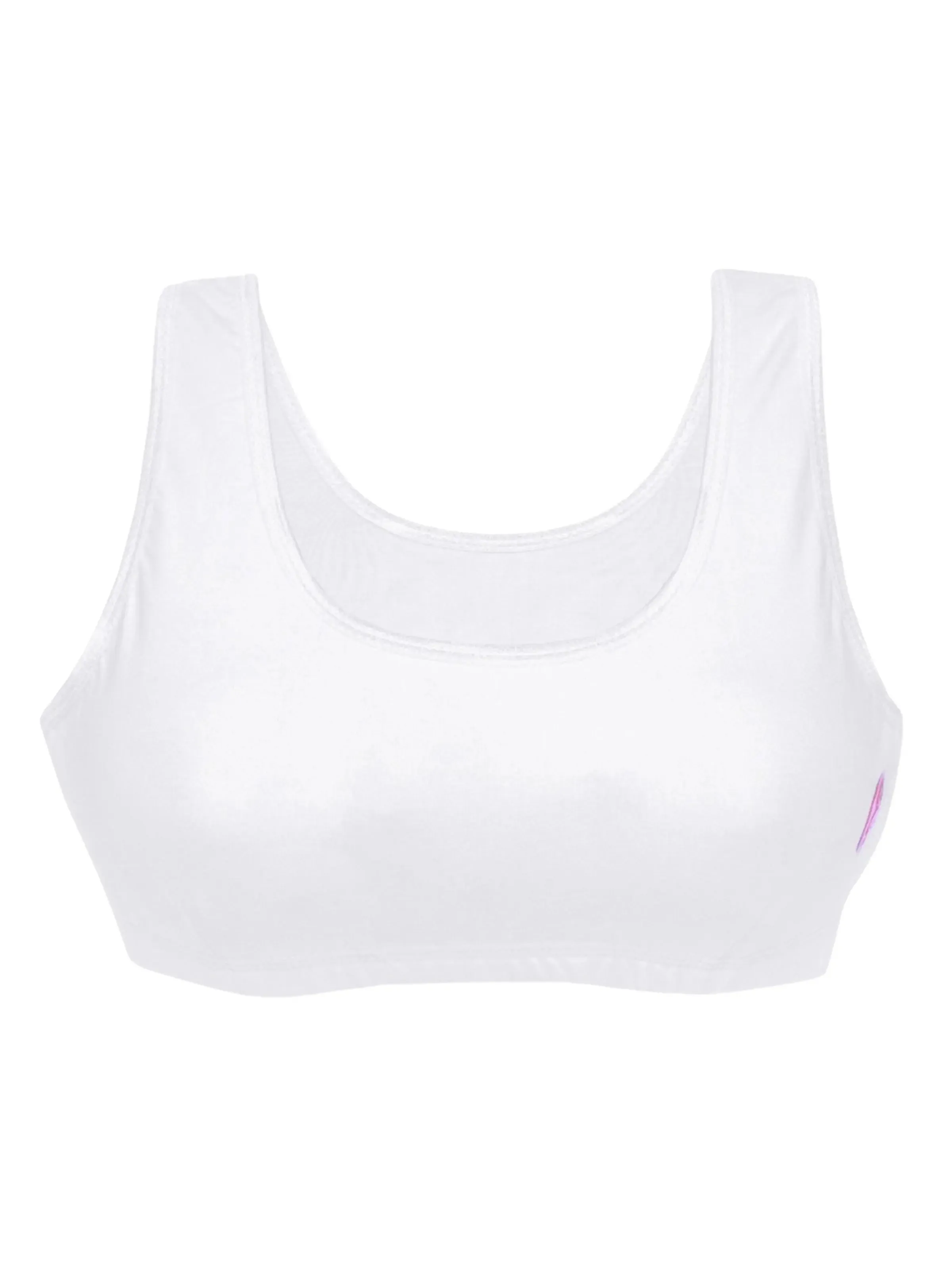 Double-Layer Broad Strap Cotton Sports Bra | Non-Padded Beginner Bra | Printed & Solid Bra