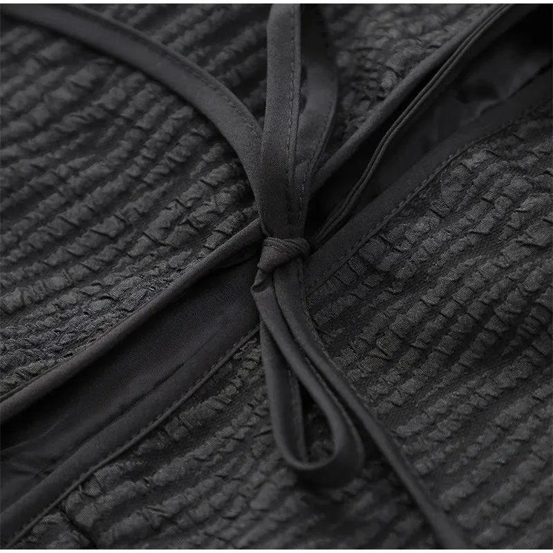 Feather Whisper Lace-Up Jacket