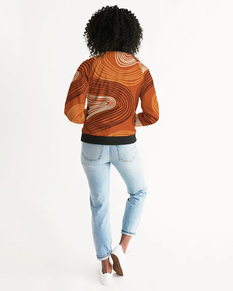 Finger Prints Women's Bomber Jacket