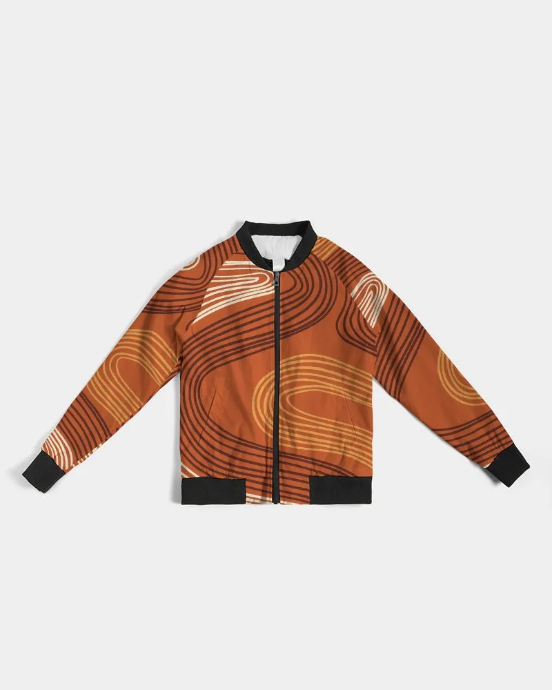 Finger Prints Women's Bomber Jacket