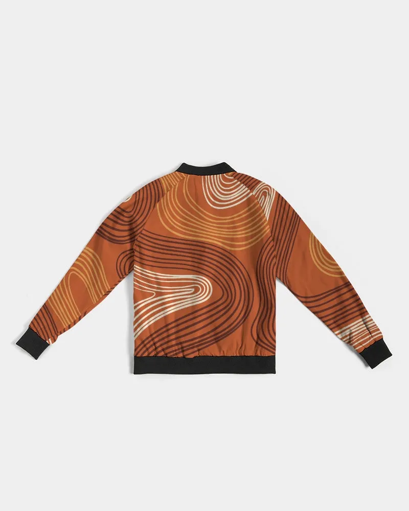 Finger Prints Women's Bomber Jacket