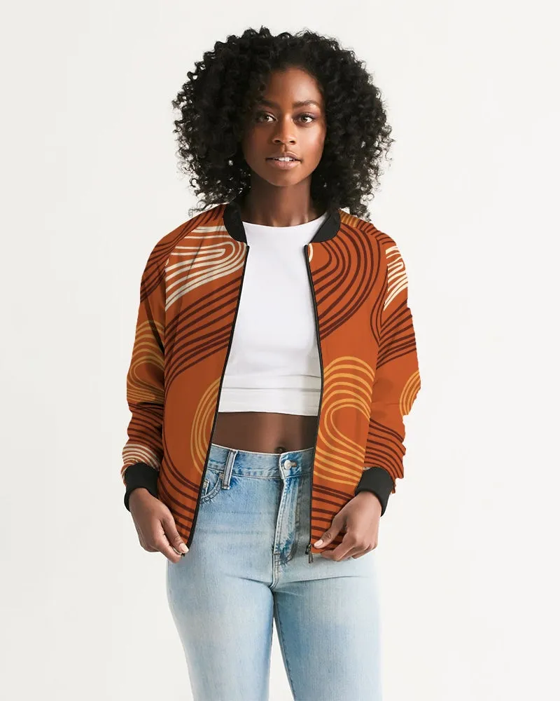 Finger Prints Women's Bomber Jacket