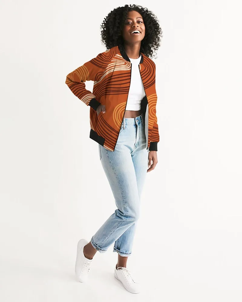 Finger Prints Women's Bomber Jacket