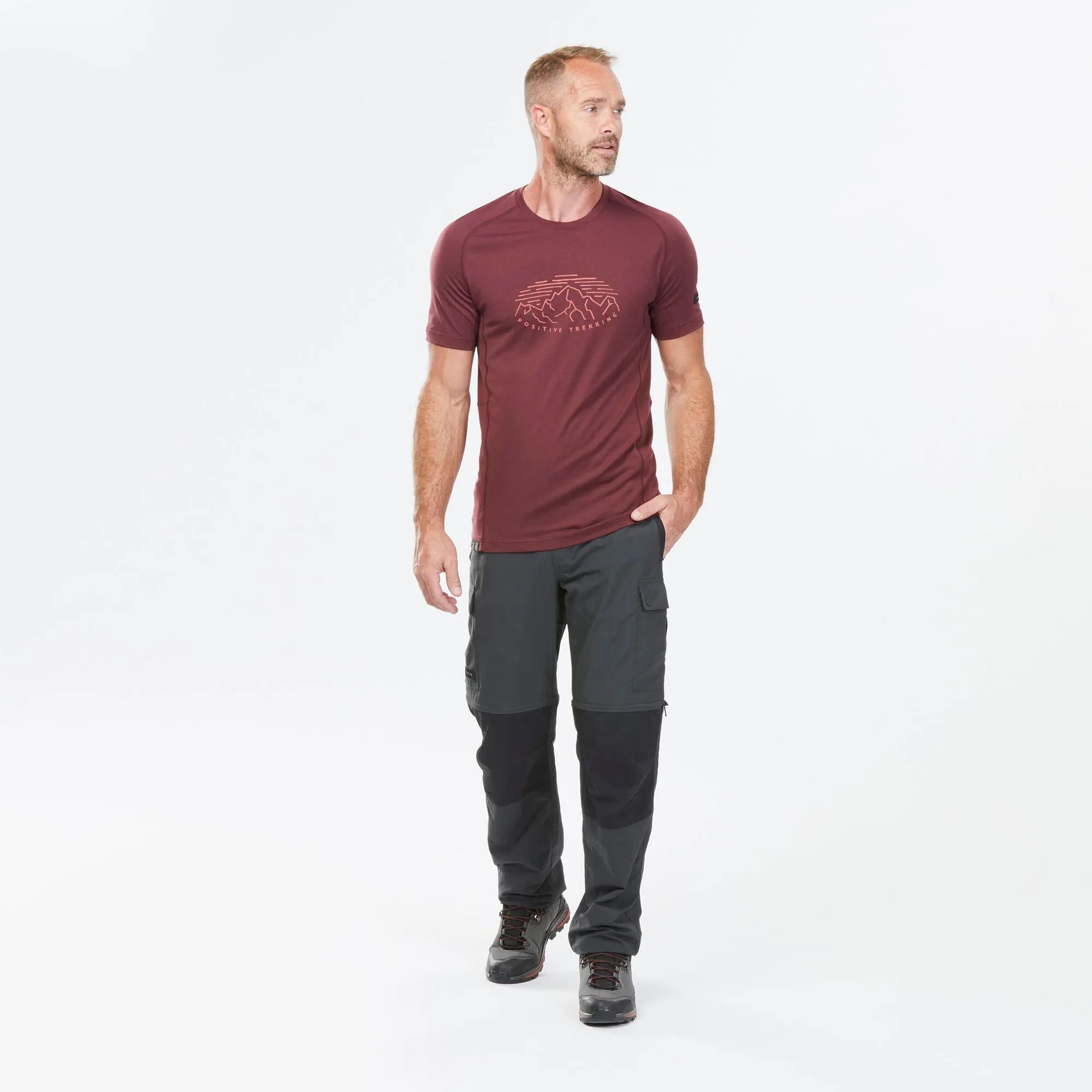 Forclaz Men's MT100 2-in-1 Zip-Off Hiking Pants