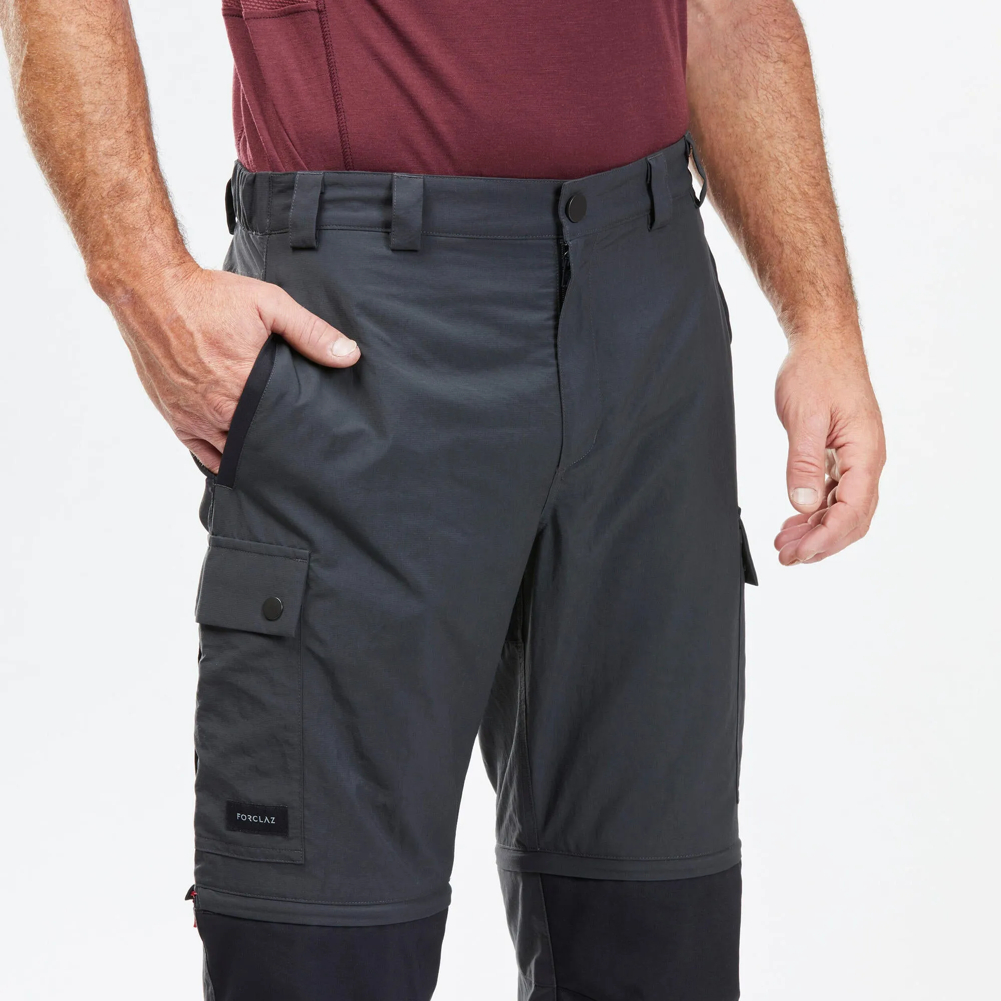 Forclaz Men's MT100 2-in-1 Zip-Off Hiking Pants