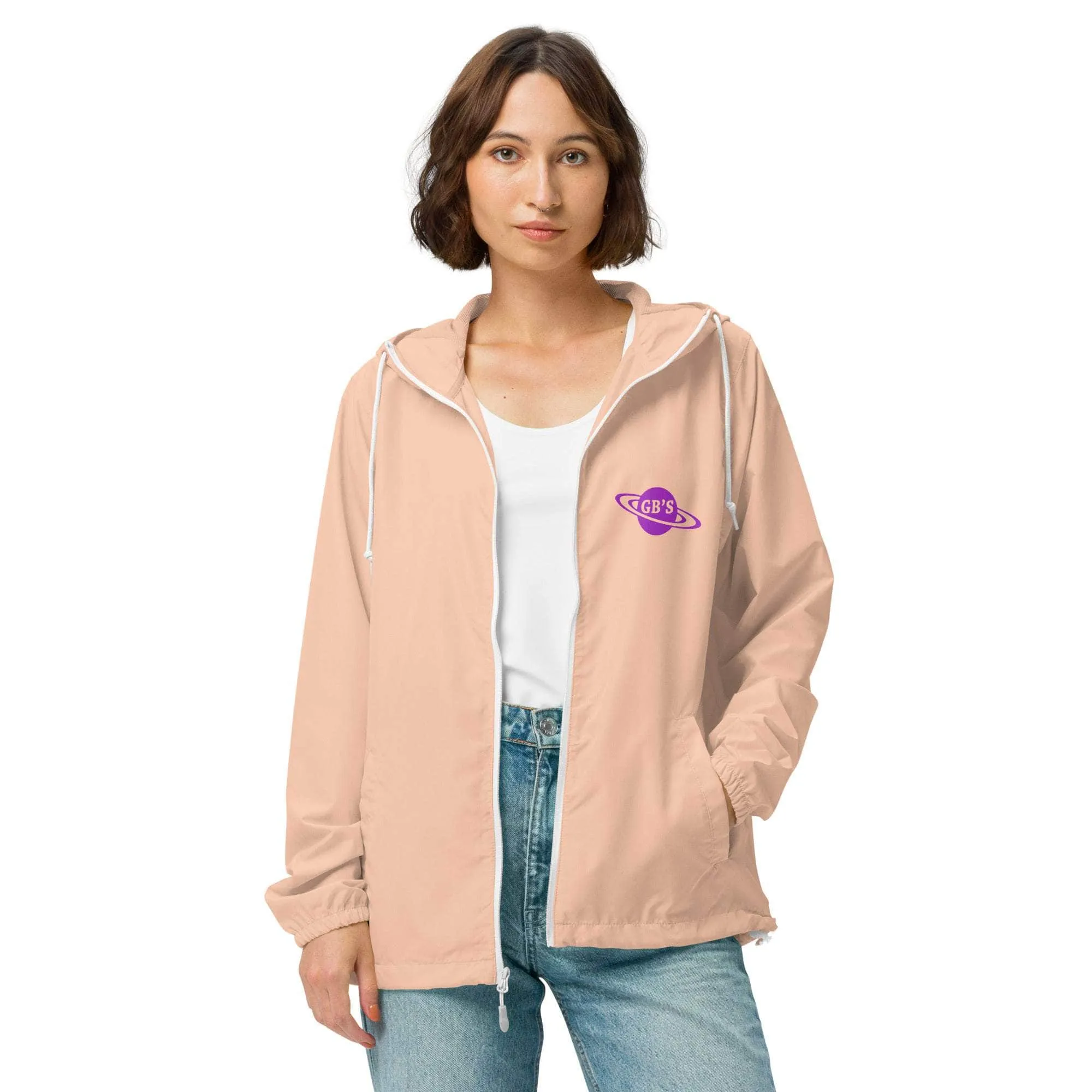 GBNY Unisex lightweight zip up windbreaker