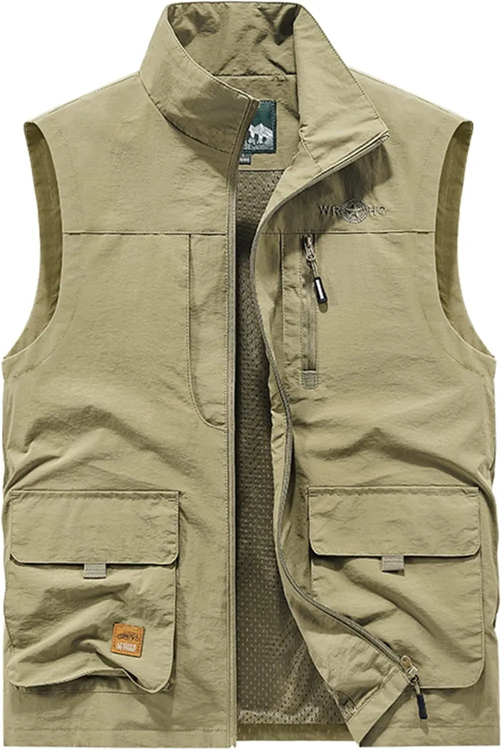 Gihuo Men's Lightweight Quick Dry Outdoor Multi Pockets Fishing Vest
