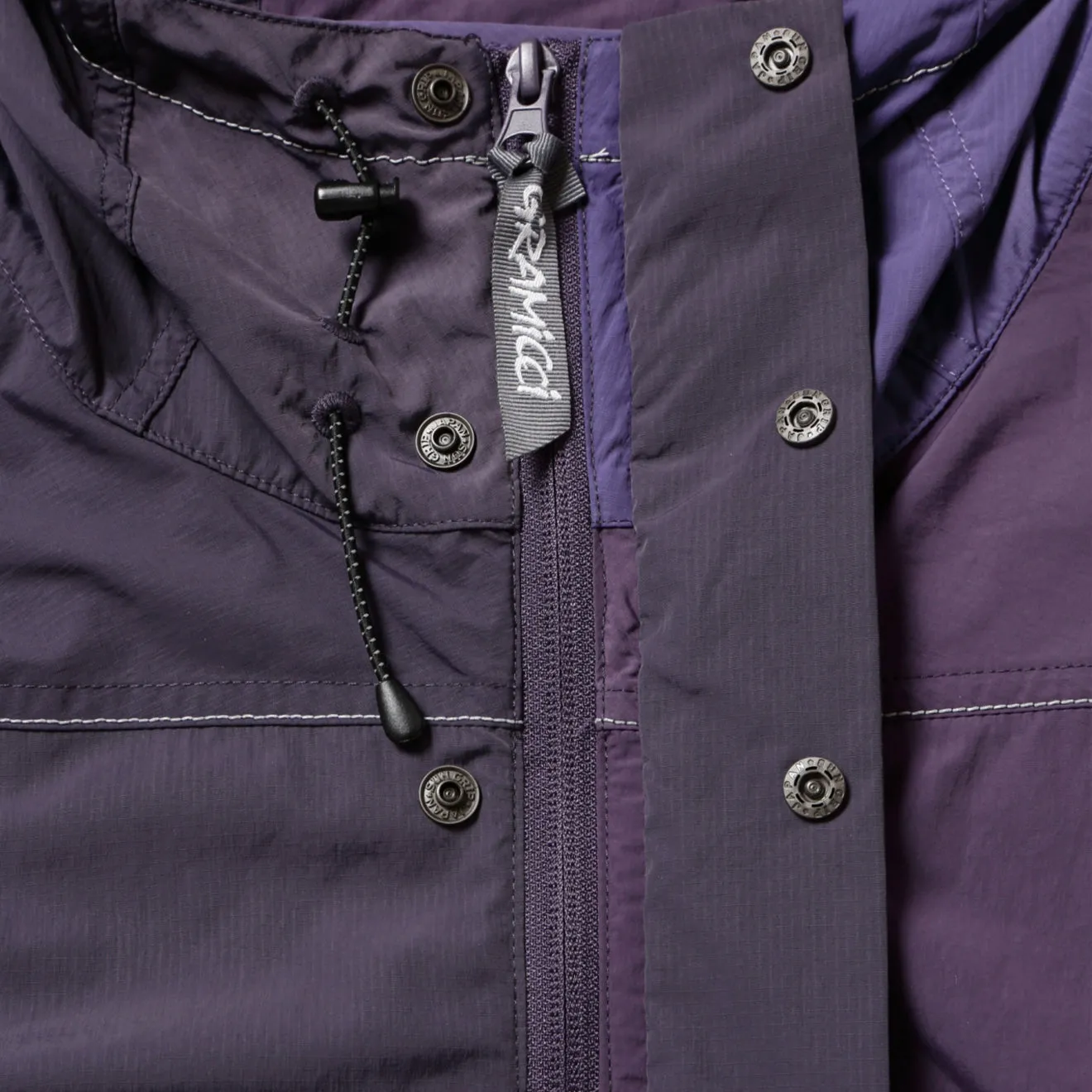 Gramicci x And Wander Patchwork Wind Hoodie Multi Purple