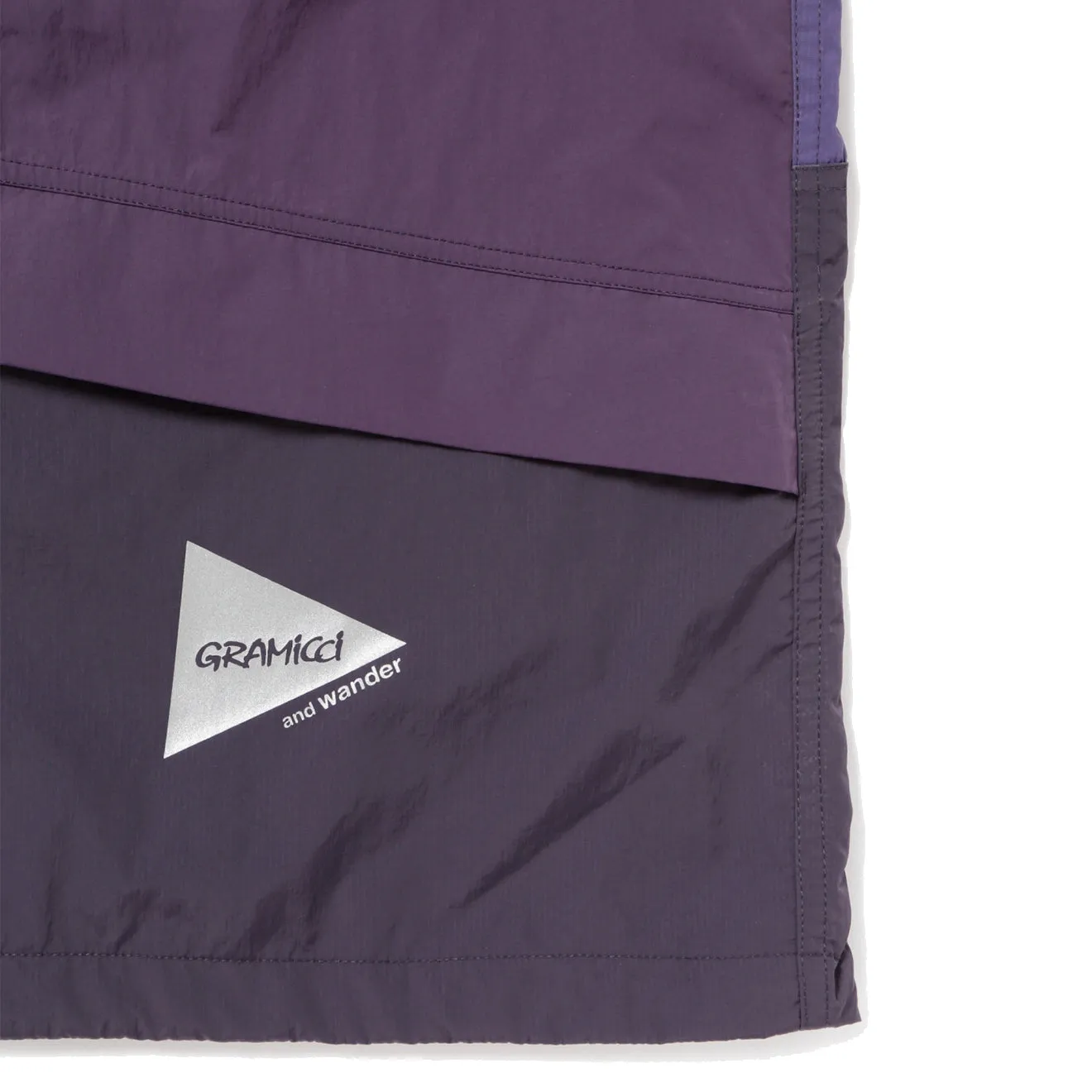 Gramicci x And Wander Patchwork Wind Hoodie Multi Purple