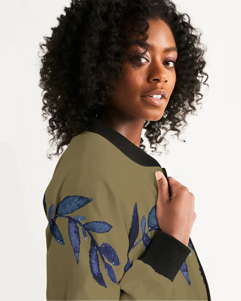Green Halloween Women's Bomber Jacket