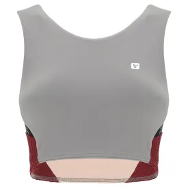 Grey Sports Bra – Medium Support with Breathable Design