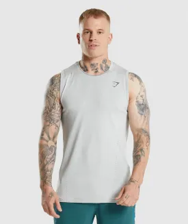Gymshark Apex Tank - Light Grey/Charcoal